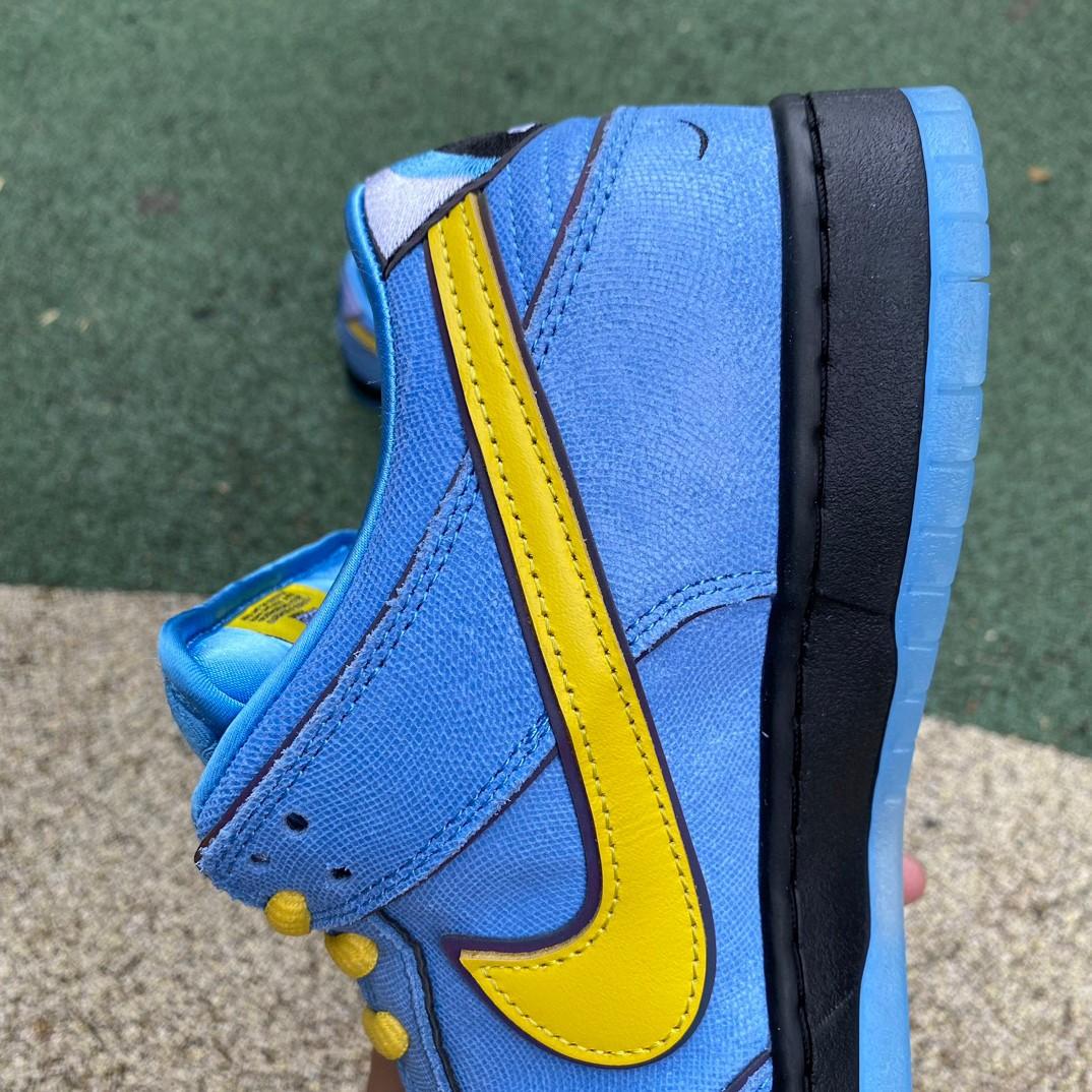 The Powerpuff Girls x Nike SB DunkLow “Bubbles” Sneakers     FZ8320-400 - FashionPlug