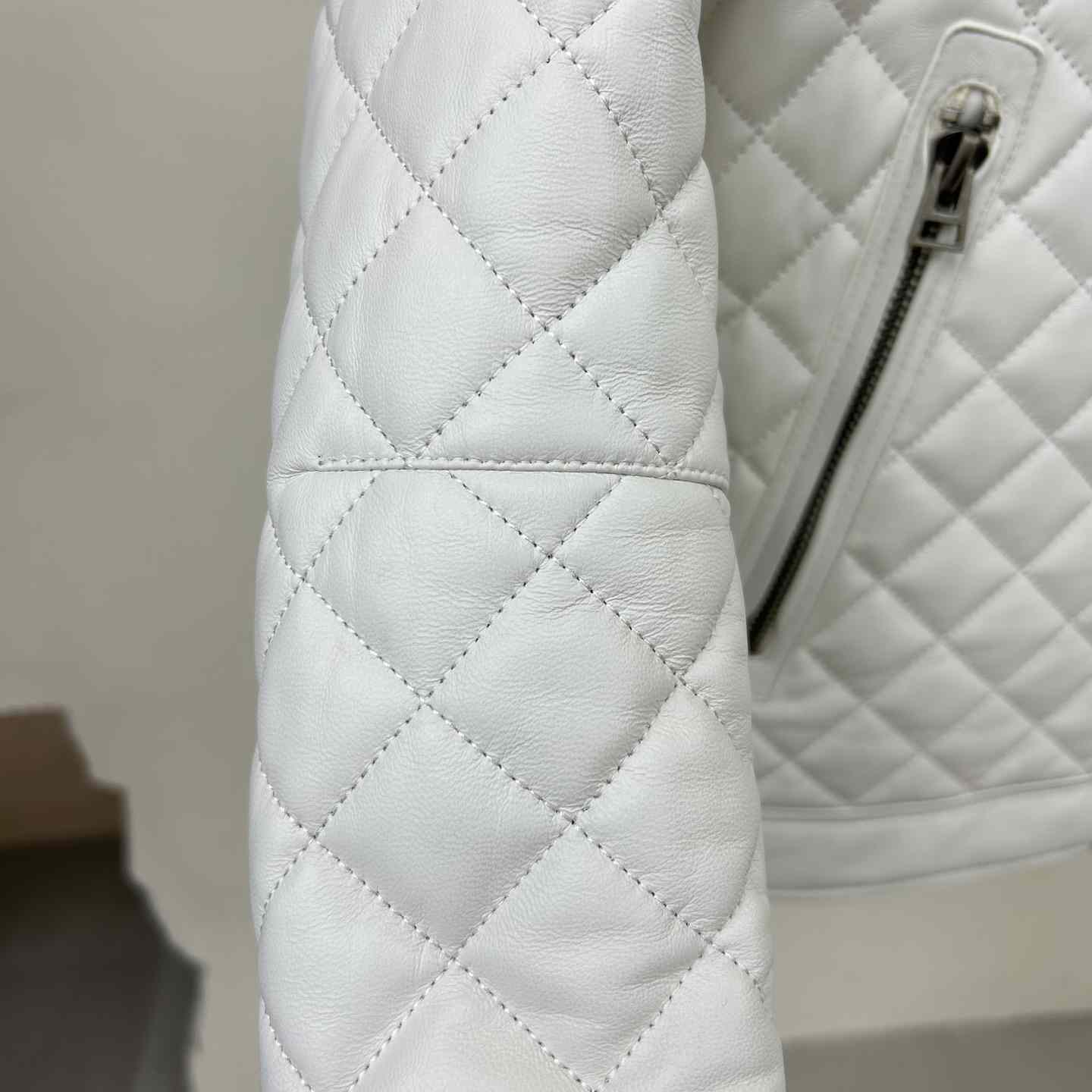 Dior Feather Nappa Quilted Cafe Racer - FashionPlug