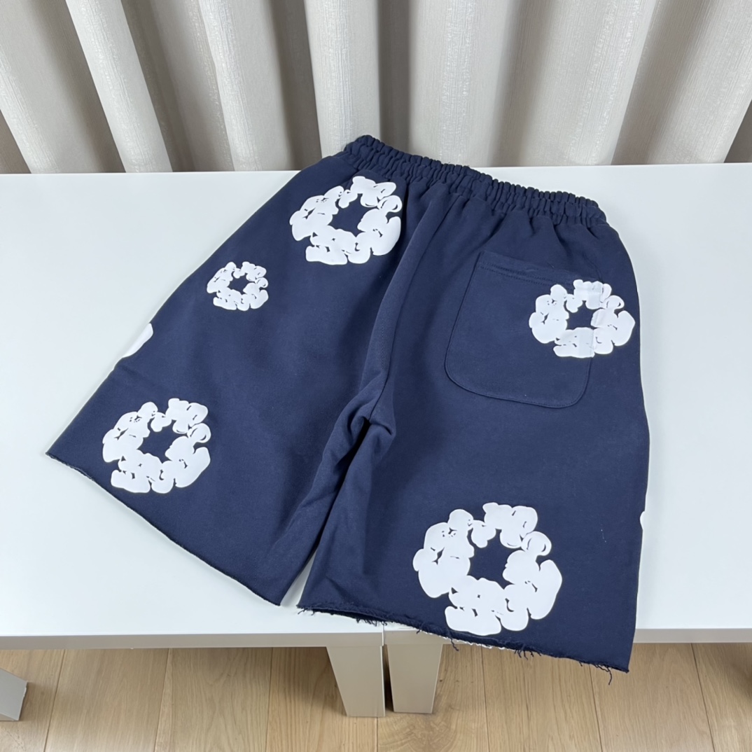 Ready Made x Denim Tears Cotton Wreath Sweat Shorts - FashionPlug