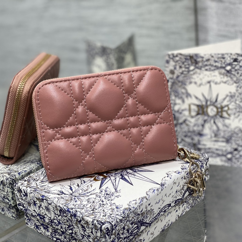 Dior Small Lady Dior Voyageur Coin Purse - FashionPlug