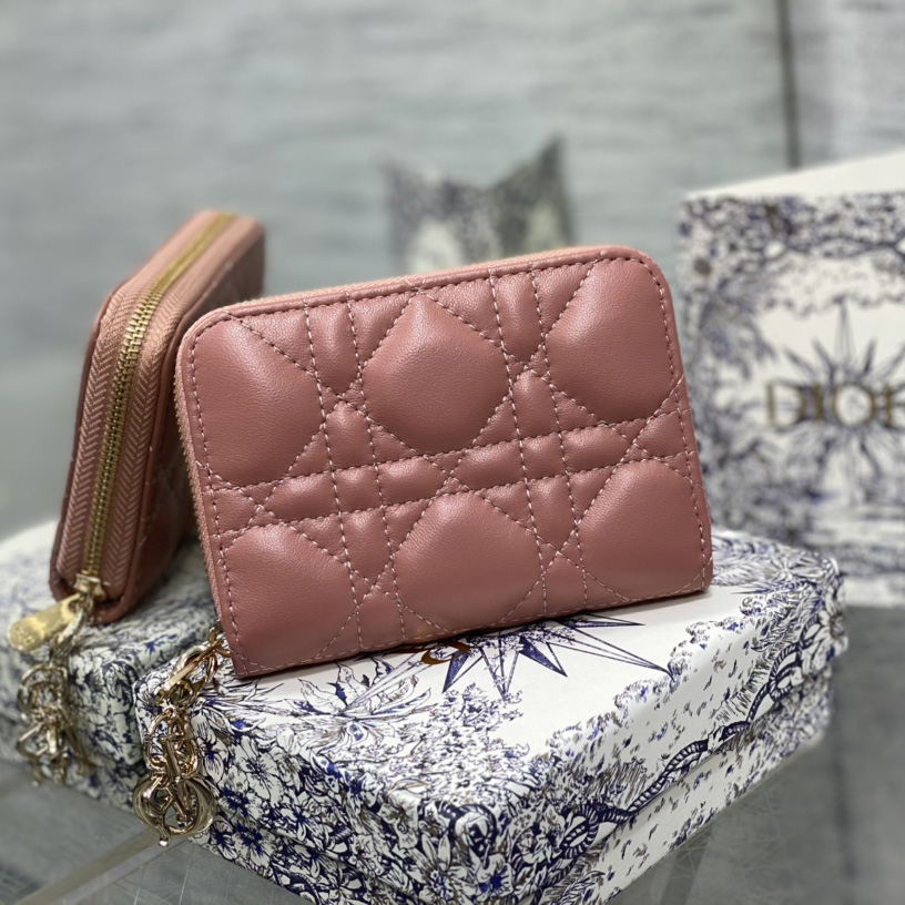 Dior Small Lady Dior Voyageur Coin Purse - FashionPlug