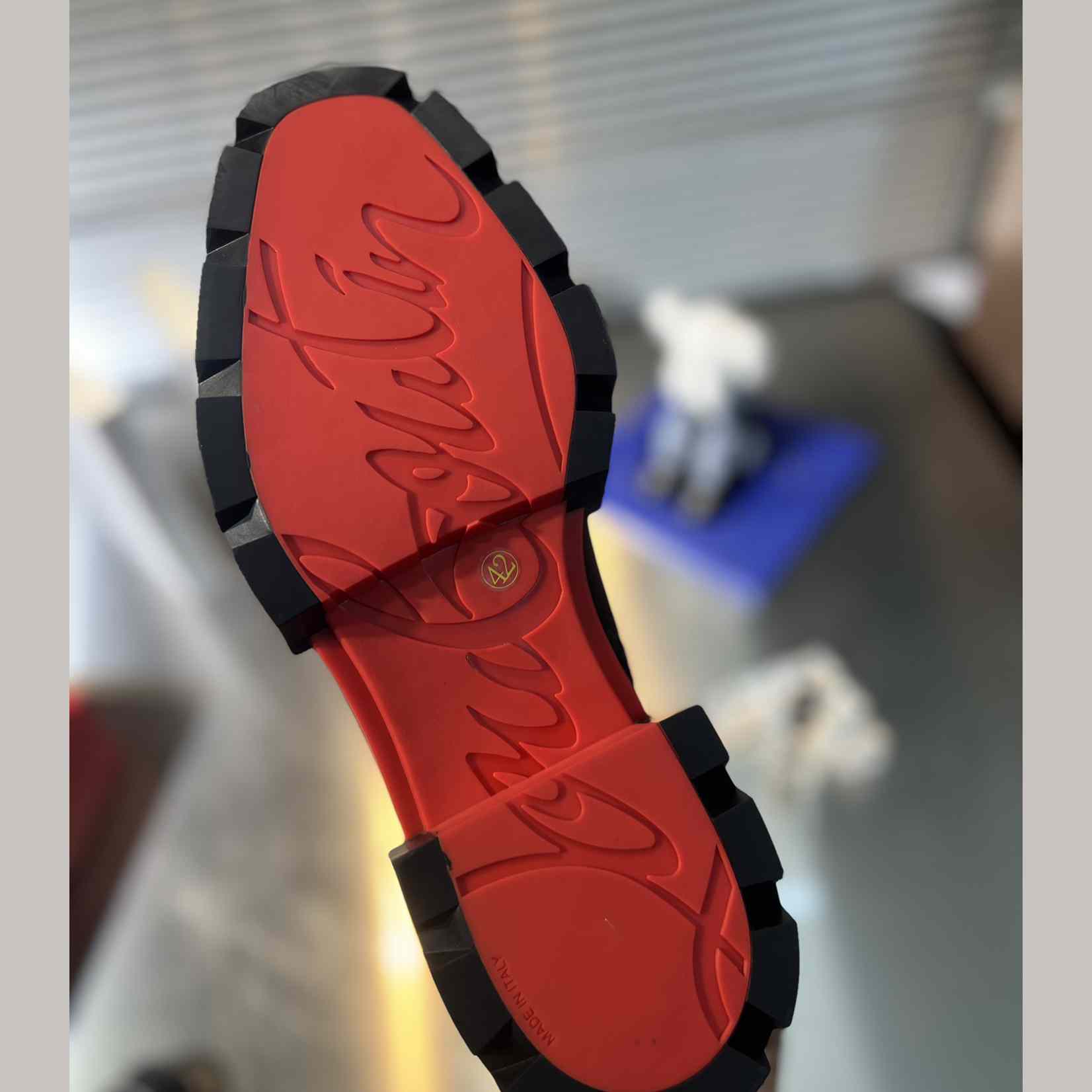 Christian Louboutin Our Fight Apron Toe Combat Boot - FashionPlug