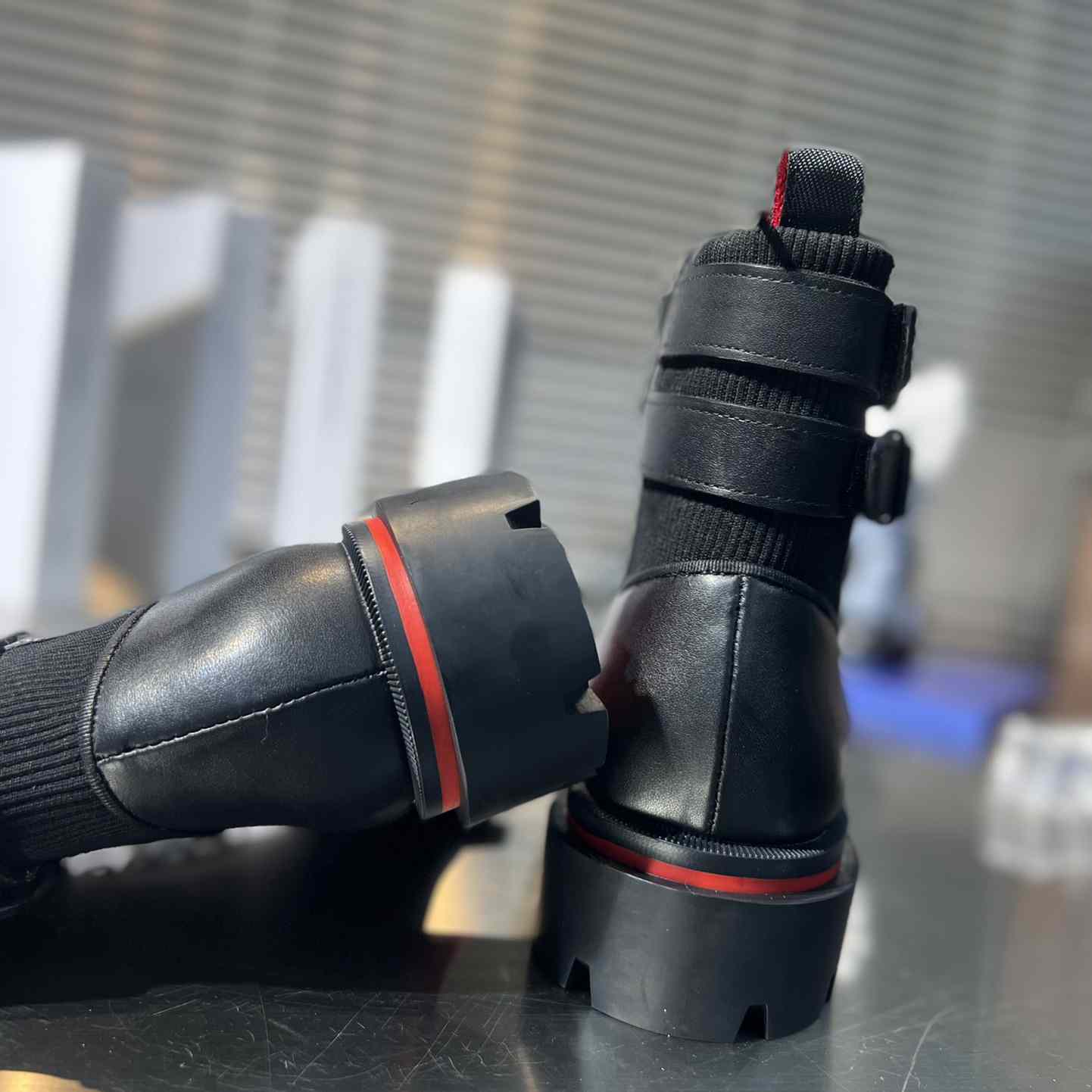 Christian Louboutin Our Fight Apron Toe Combat Boot - FashionPlug