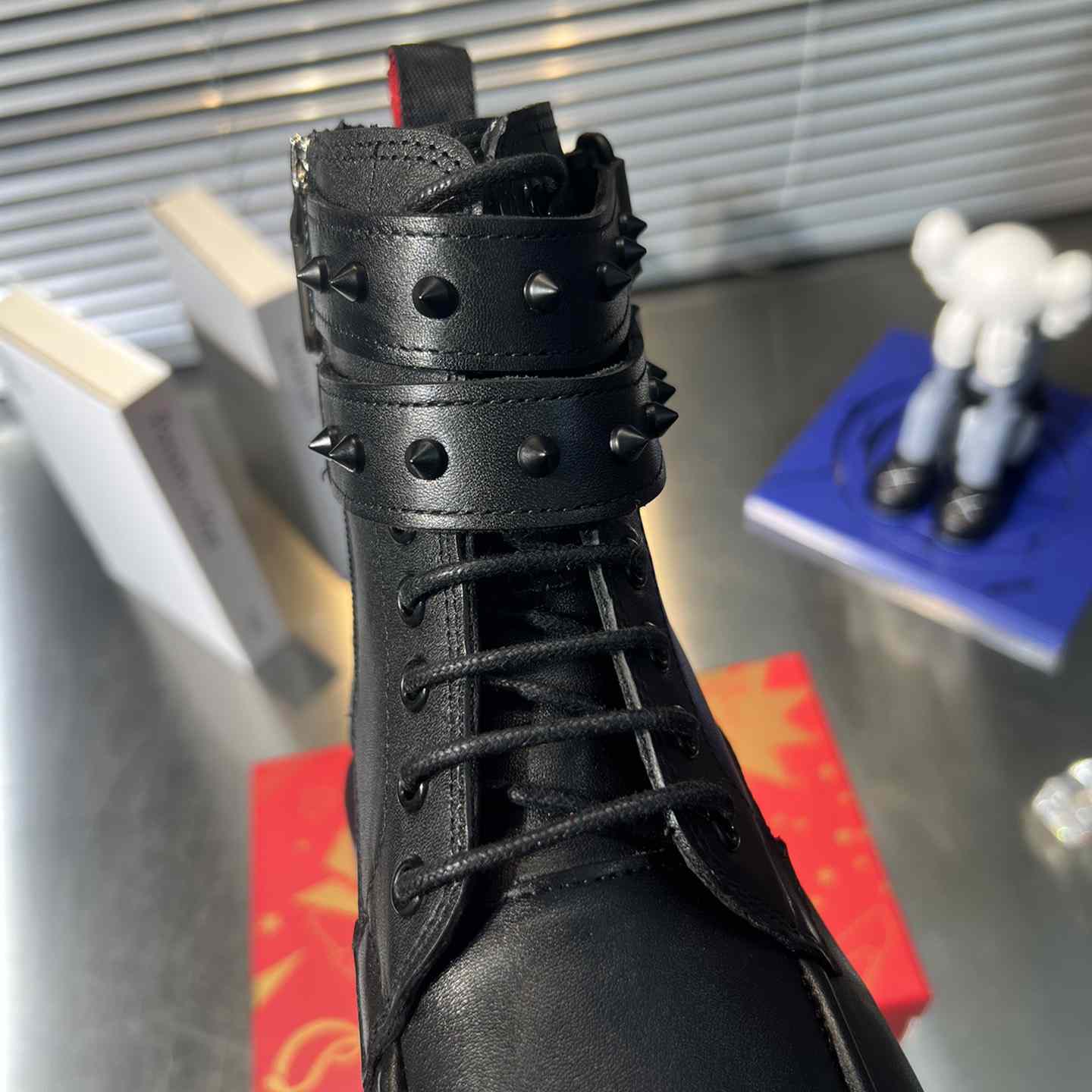 Christian Louboutin Our Fight Apron Toe Combat Boot - FashionPlug