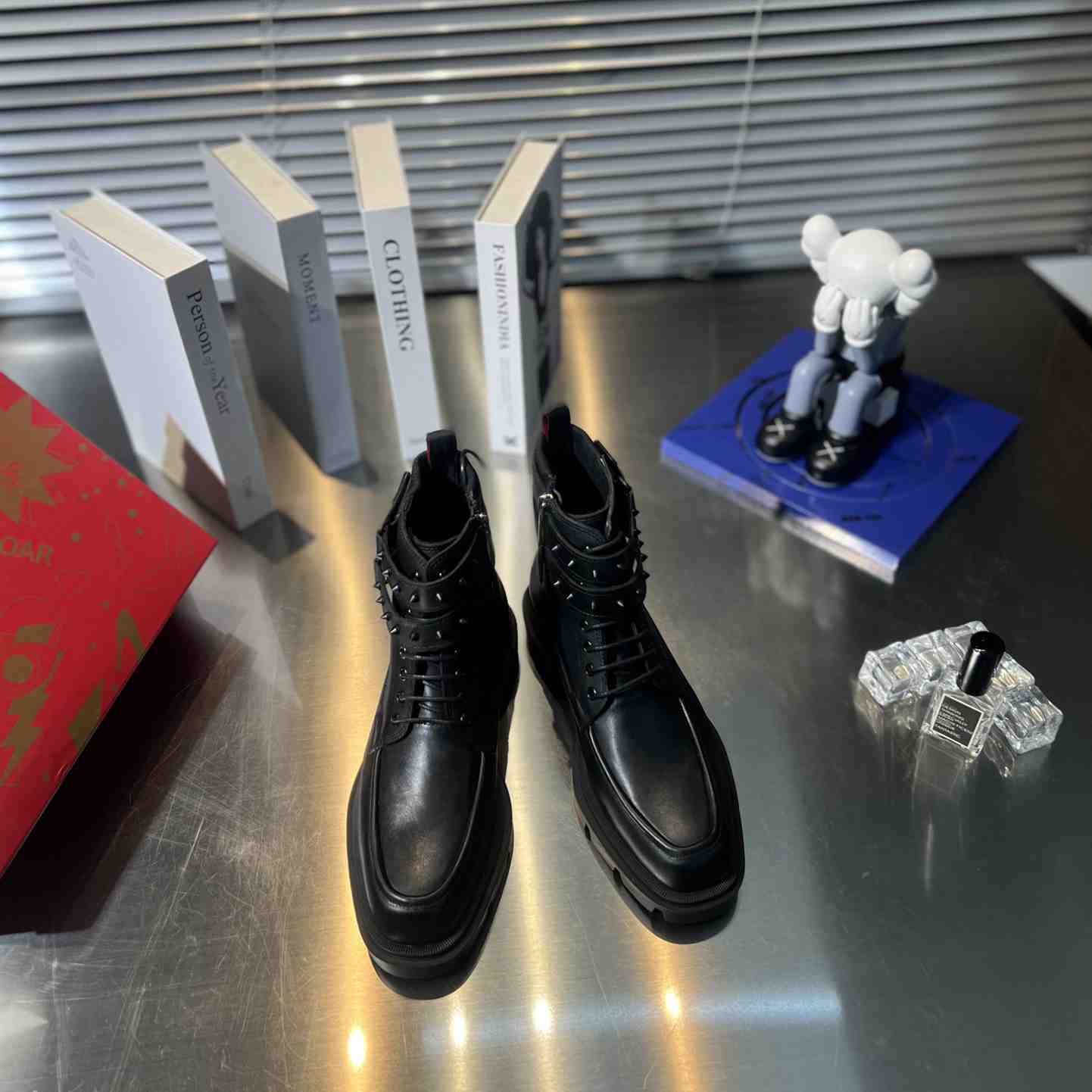 Christian Louboutin Our Fight Apron Toe Combat Boot - FashionPlug