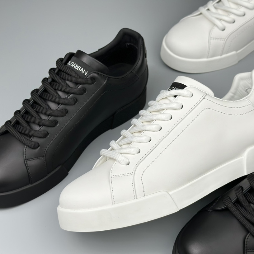 Dolce & Gabbana Calfskin Portofino sneakers - FashionPlug