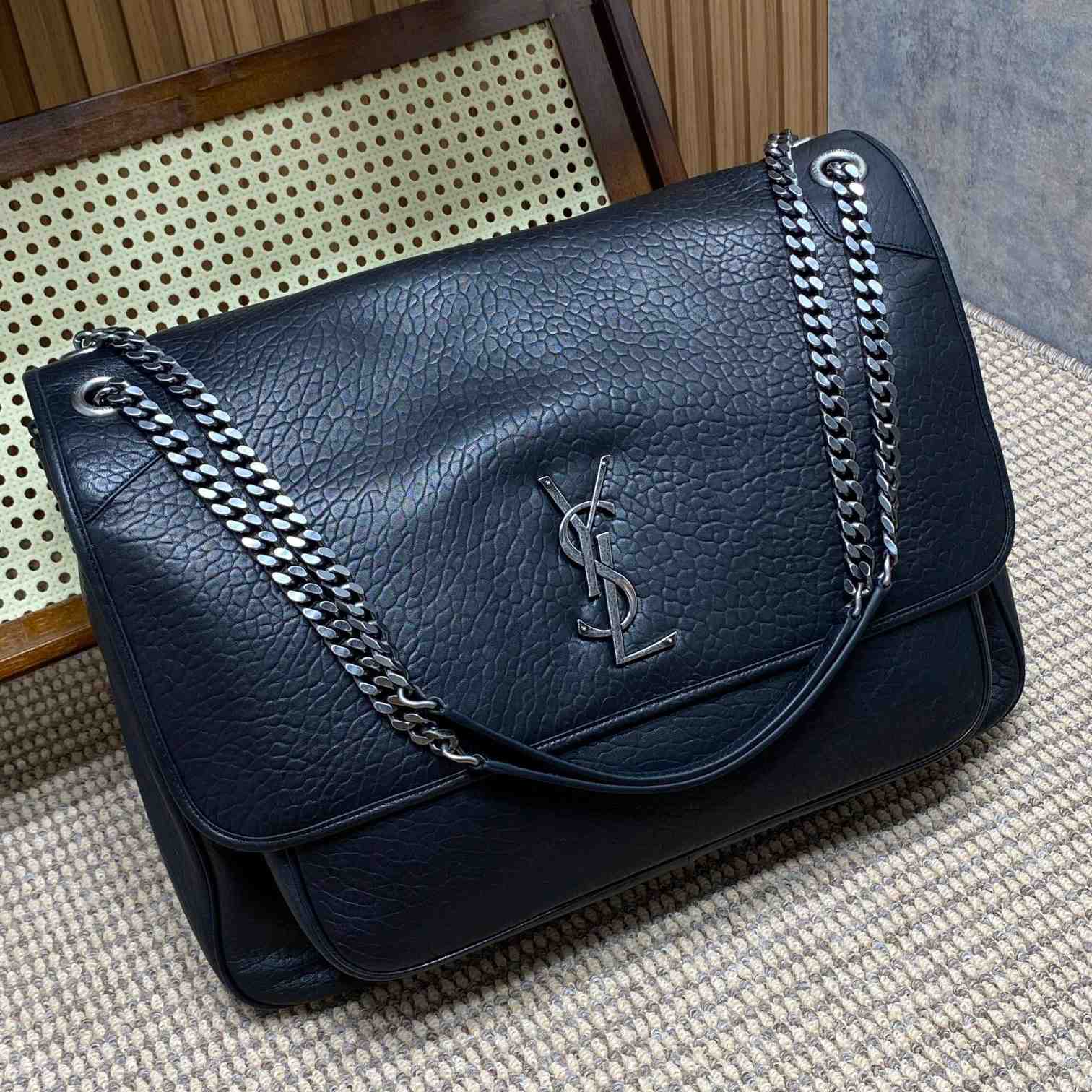Saint Laurent Niki Oversized In Grained Lambskin - FashionPlug