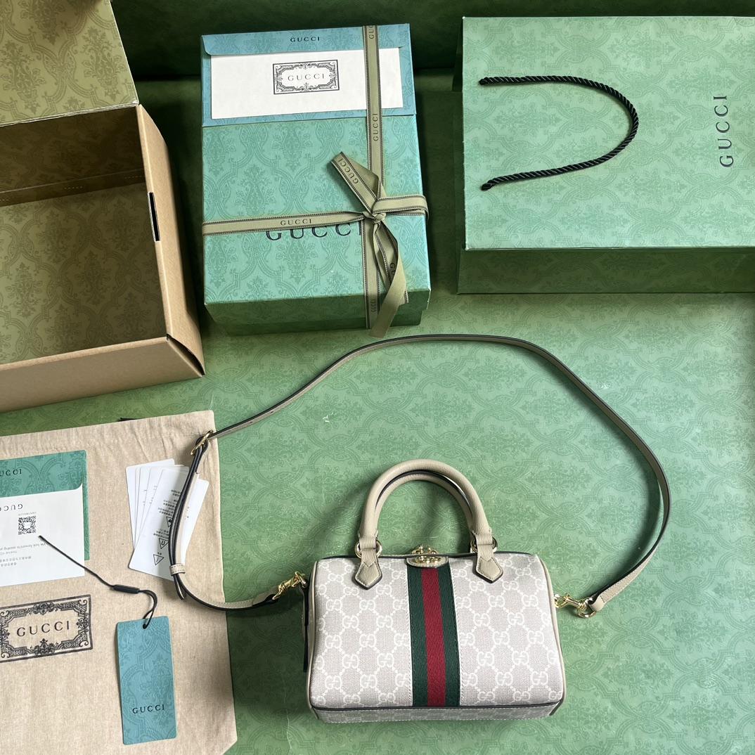 Gucci Ophidia GG Mini Top Handle Bag - FashionPlug