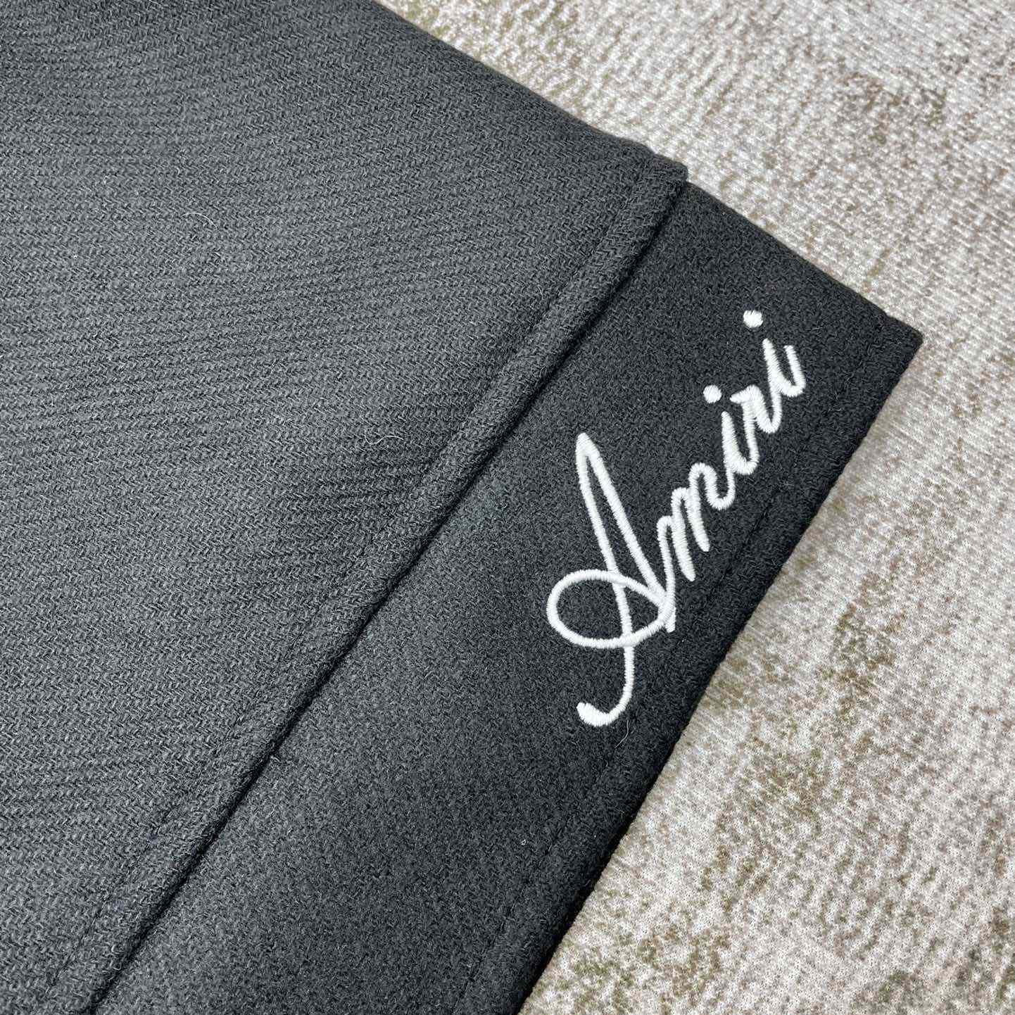 Amiri Diamond Embroidered Work Jacket - FashionPlug