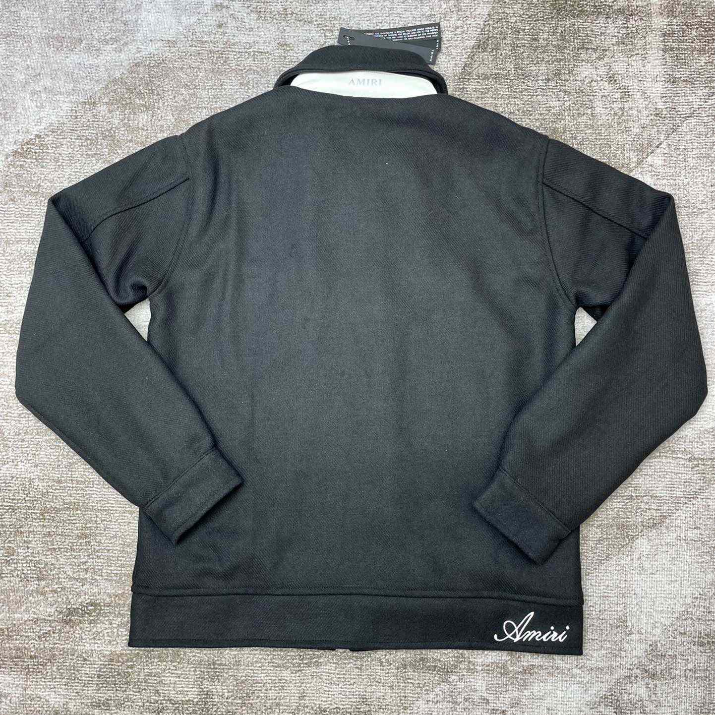 Amiri Diamond Embroidered Work Jacket - FashionPlug