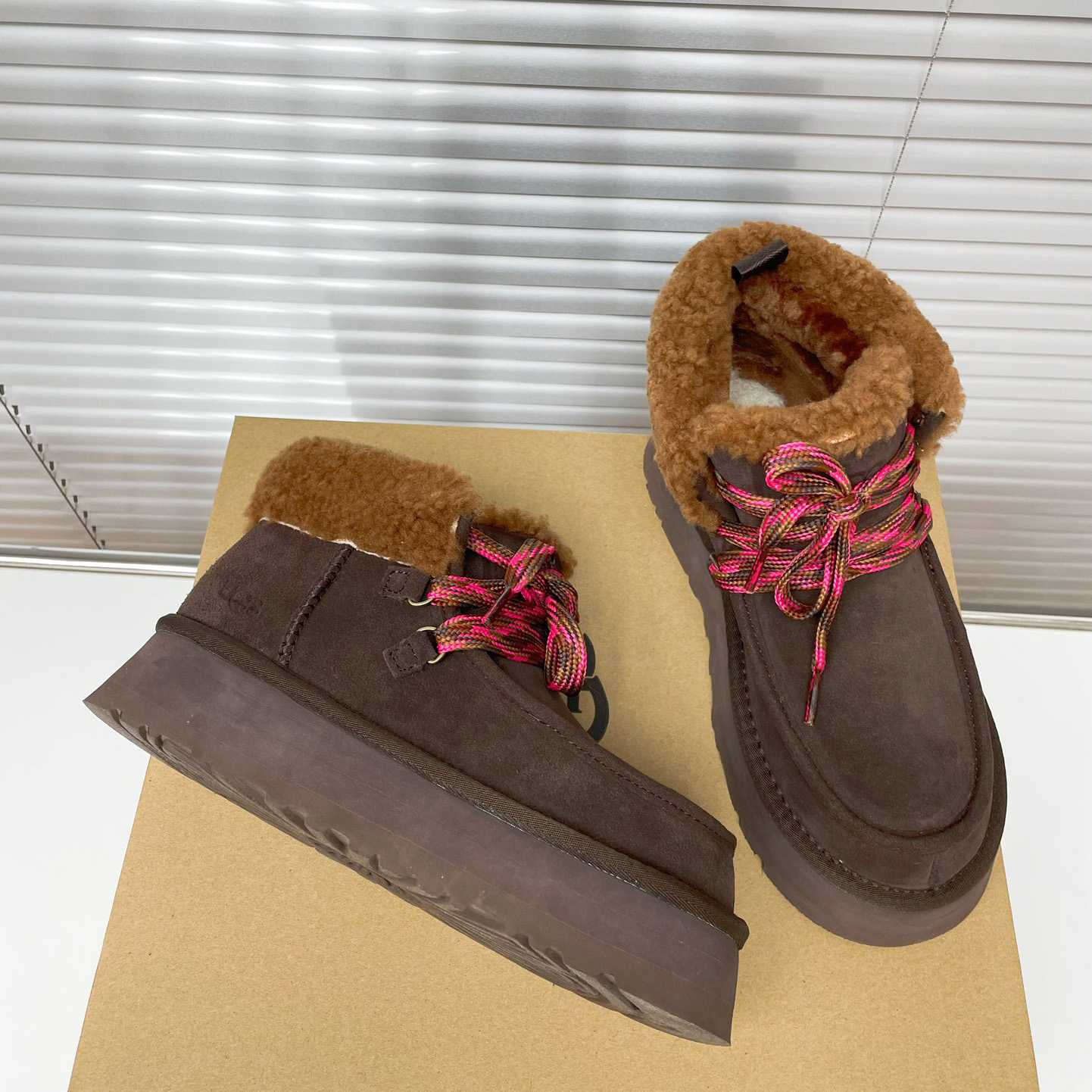 Ugg Funkarra Cabin Cuff Platform Boots - FashionPlug