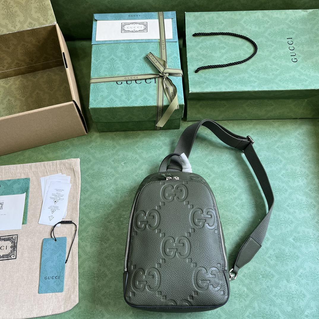Gucci Jumbo GG Crossbody Bag - FashionPlug