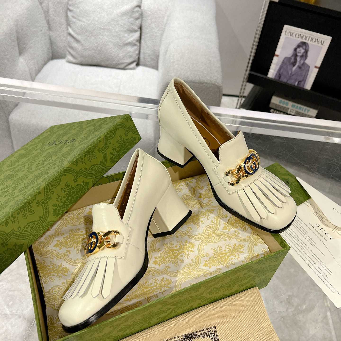 Gucci Interlocking G mid-heel Pump - FashionPlug