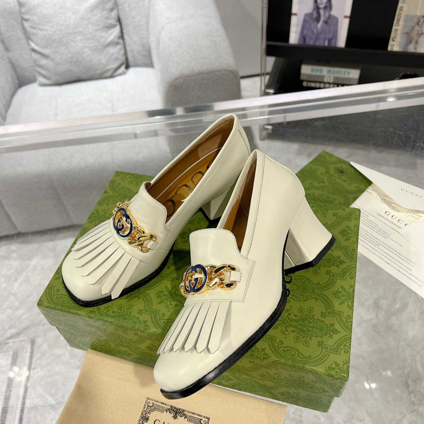 Gucci Interlocking G mid-heel Pump - FashionPlug