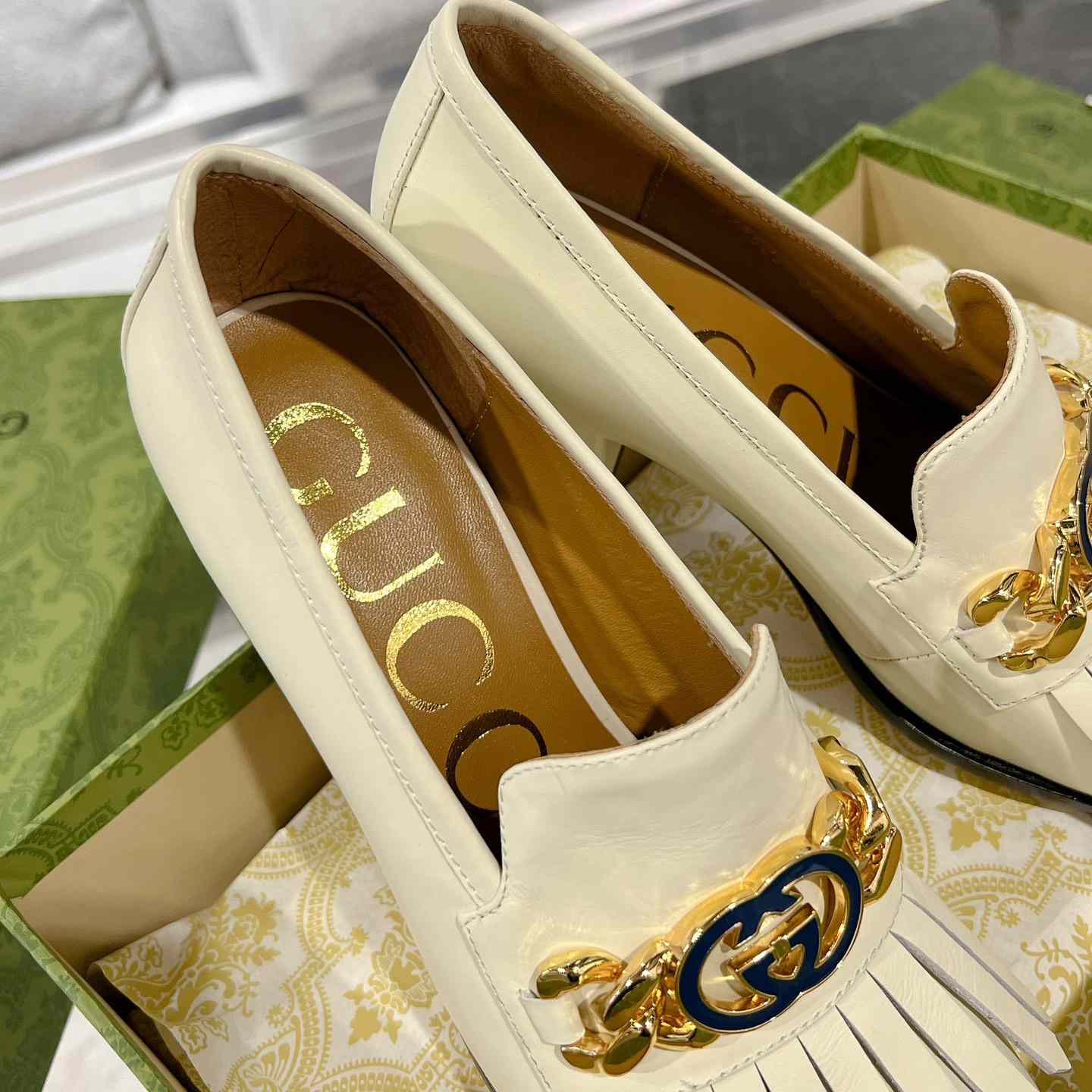 Gucci Interlocking G mid-heel Pump - FashionPlug