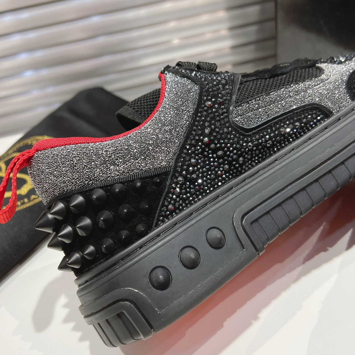 Christian Louboutin Astroloubi Strass Sneakers - FashionPlug
