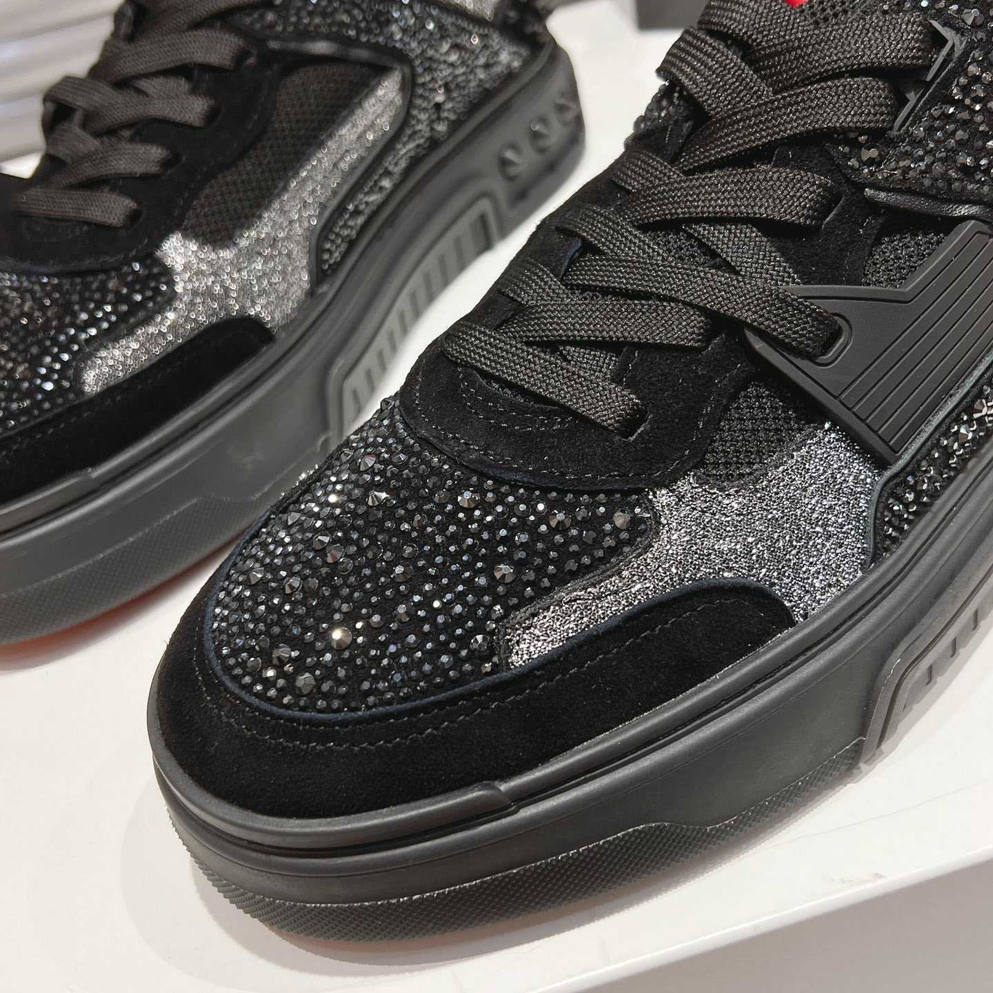 Christian Louboutin Astroloubi Strass Sneakers - FashionPlug