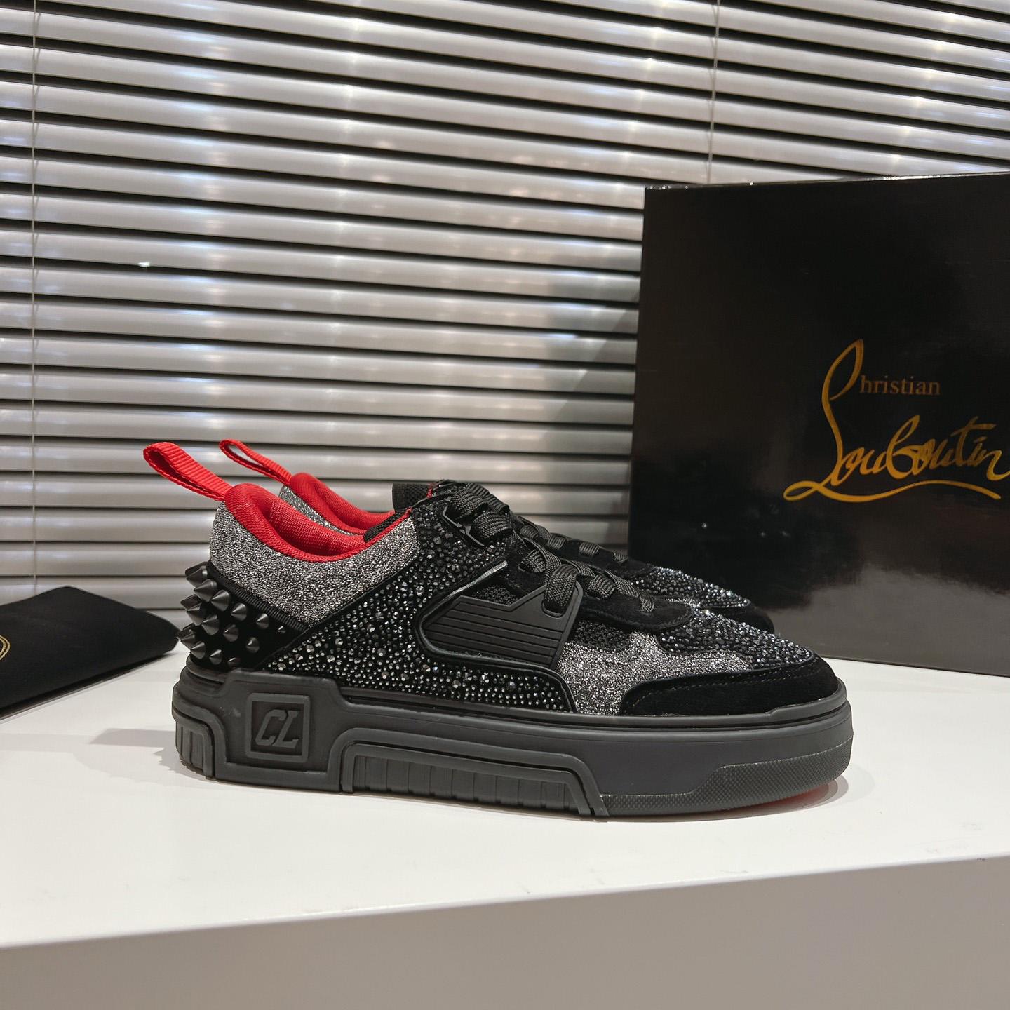 Christian Louboutin Astroloubi Strass Sneakers - FashionPlug