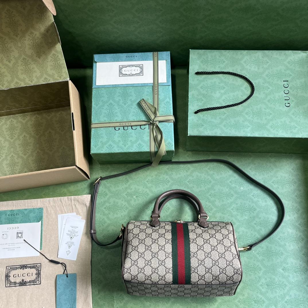 Gucci Ophidia GG Small Top Handle Bag - FashionPlug