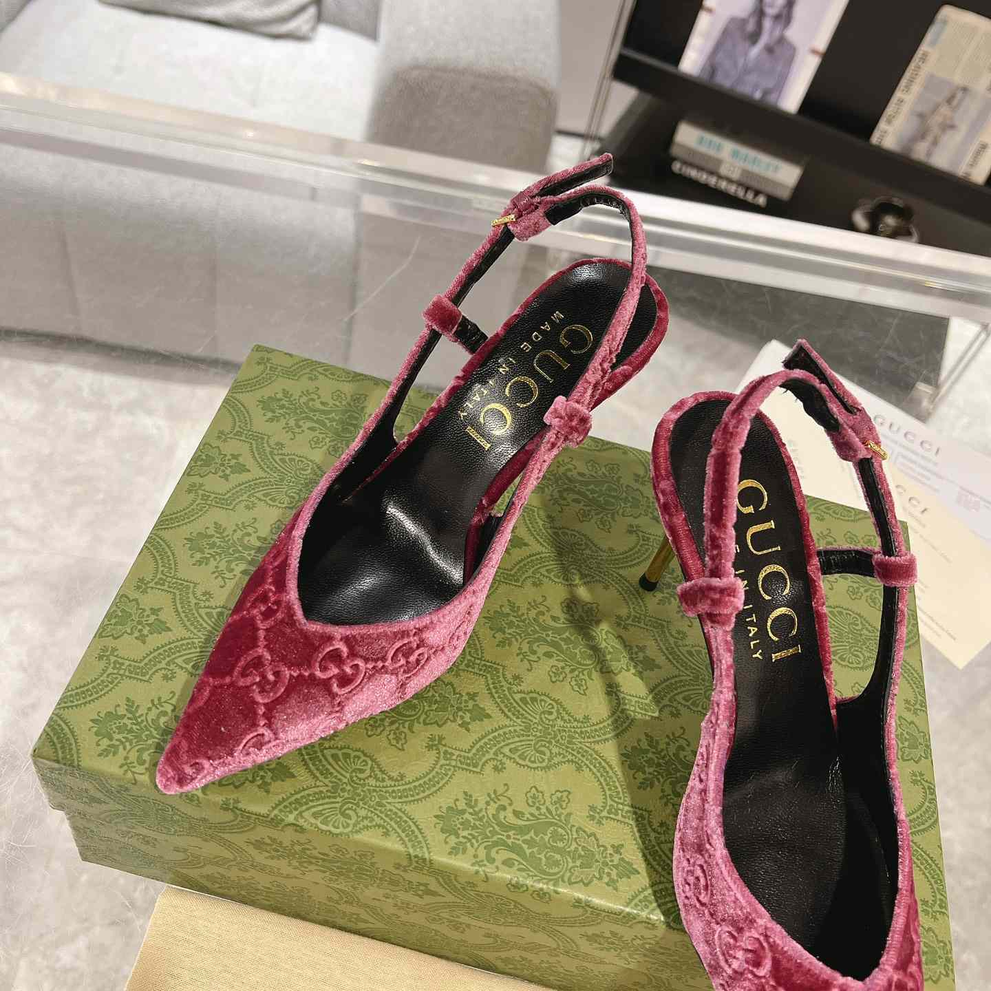 Gucci Women's GG Slingback Pump - FashionPlug