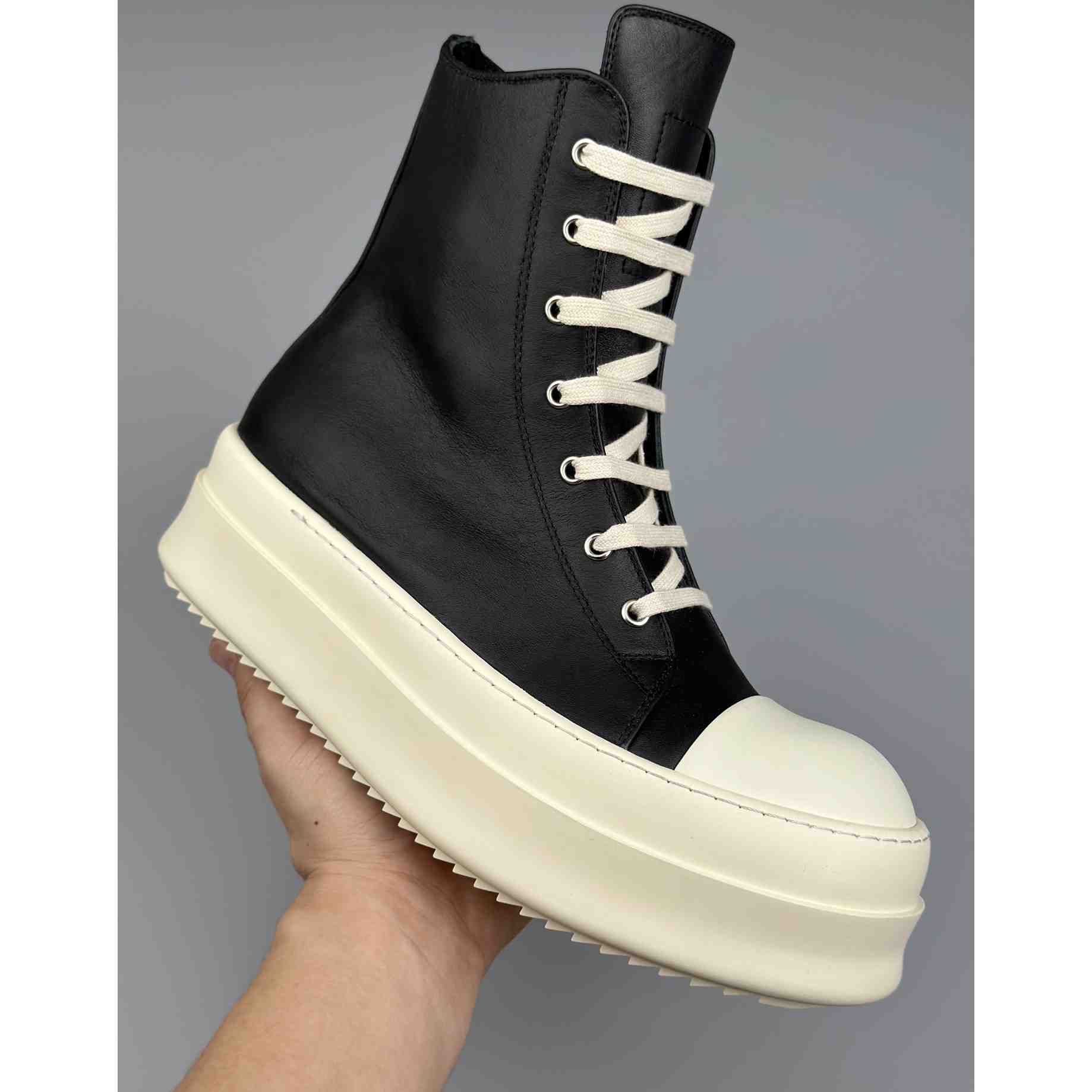 Rick Owens High-Top Sneakers - FashionPlug