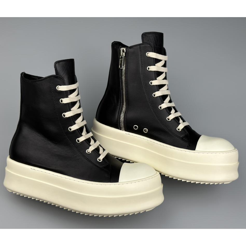 Rick Owens High-Top Sneakers - FashionPlug