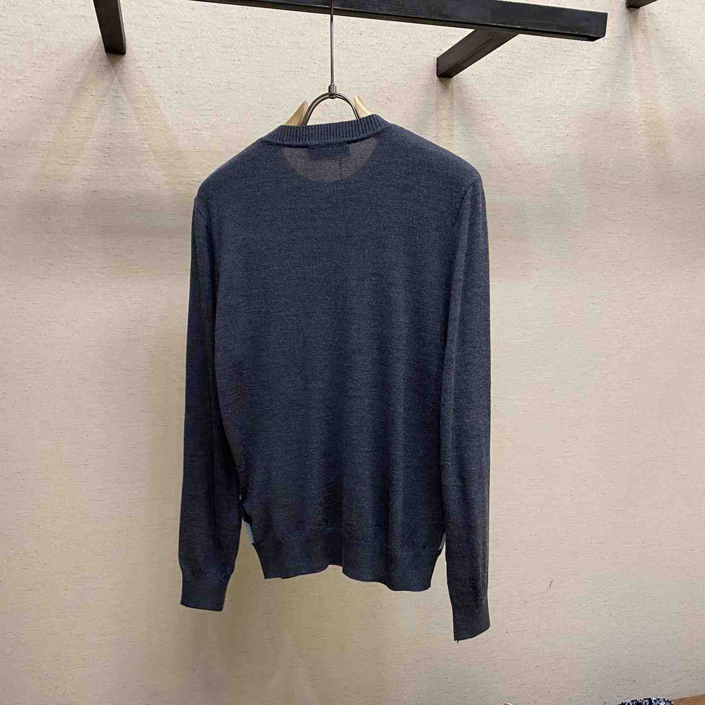 Fendi Gray Wool Sweater - FashionPlug