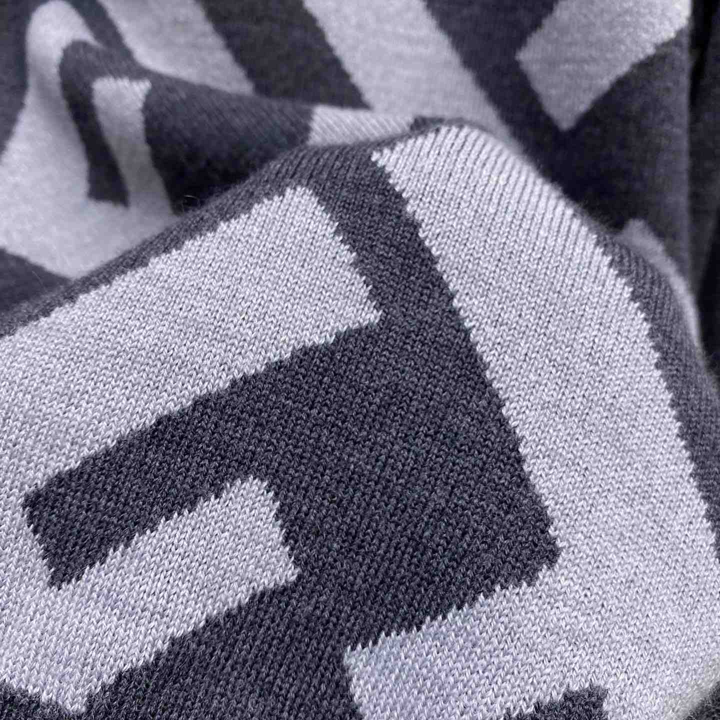 Fendi Gray Wool Sweater - FashionPlug