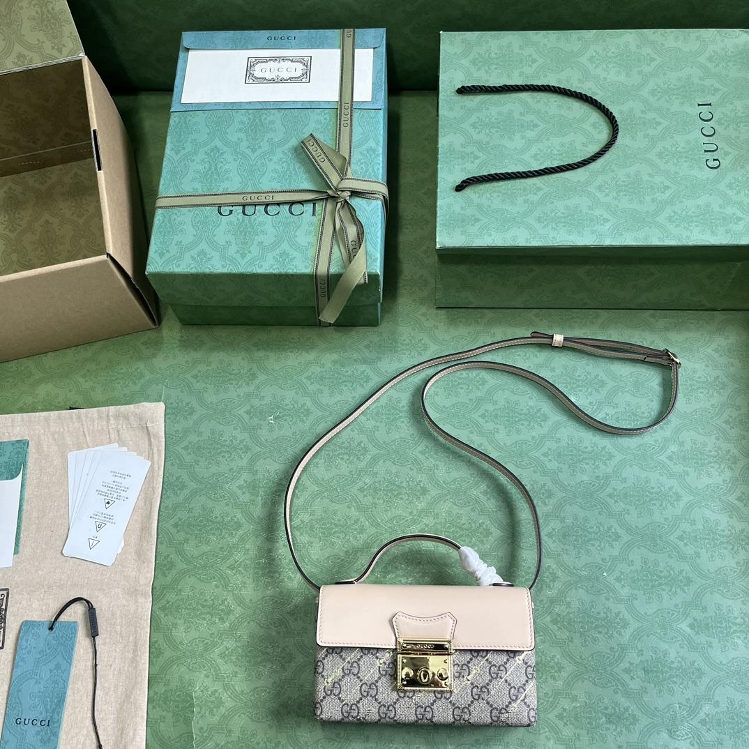 Gucci Padlock Mini Bag With Horsebit Print - FashionPlug