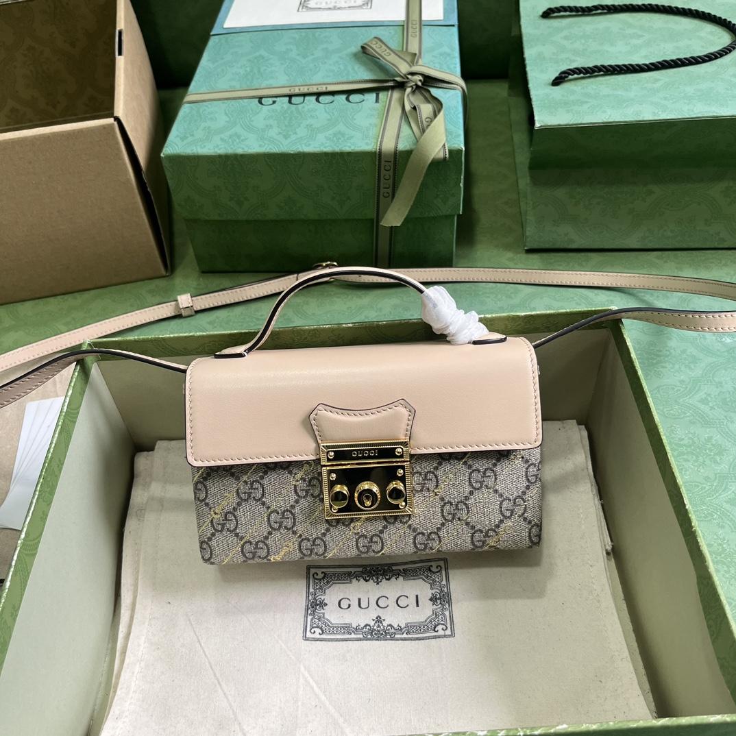 Gucci Padlock Mini Bag With Horsebit Print - FashionPlug