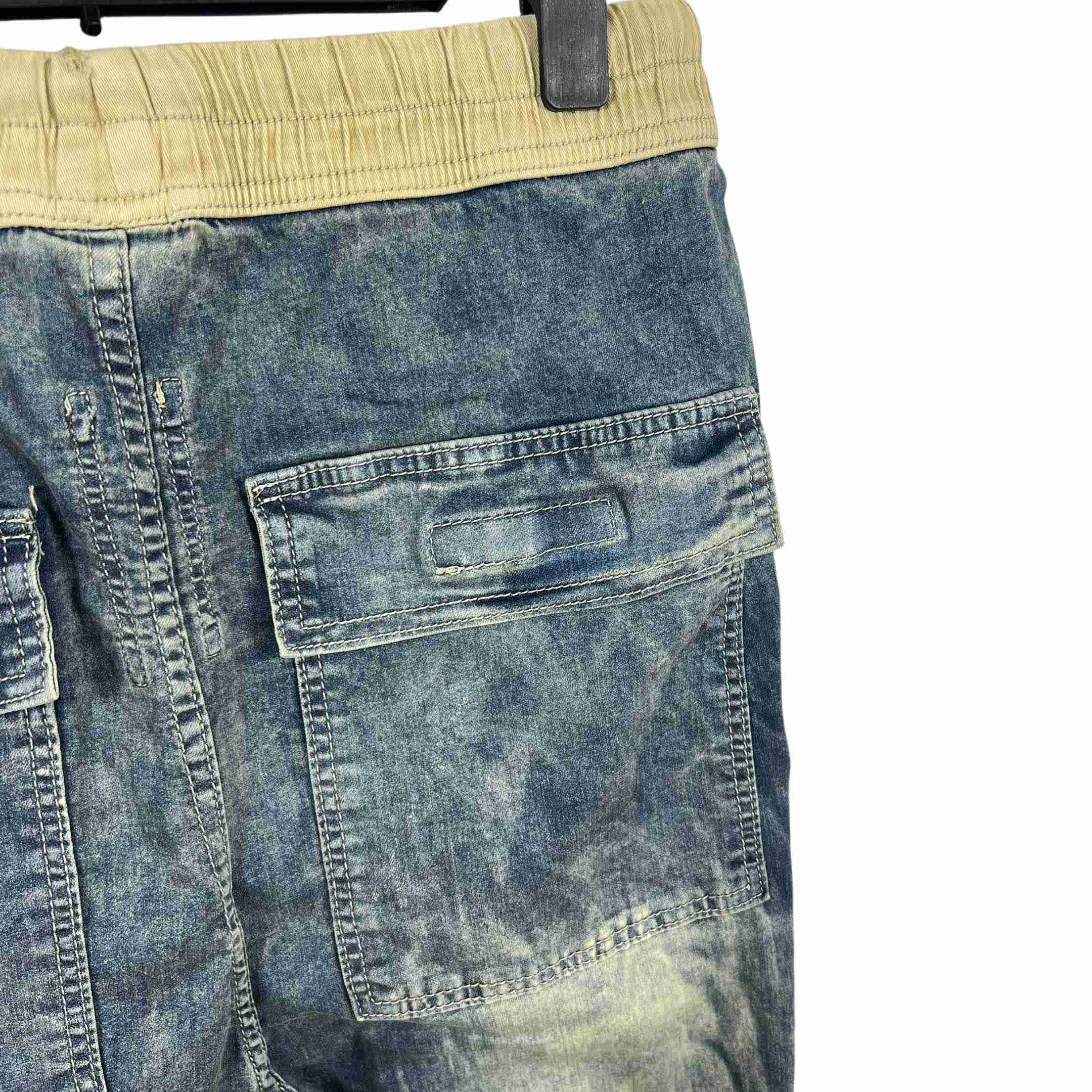 Rick Owens Hustler Denim Pusher Pants - FashionPlug