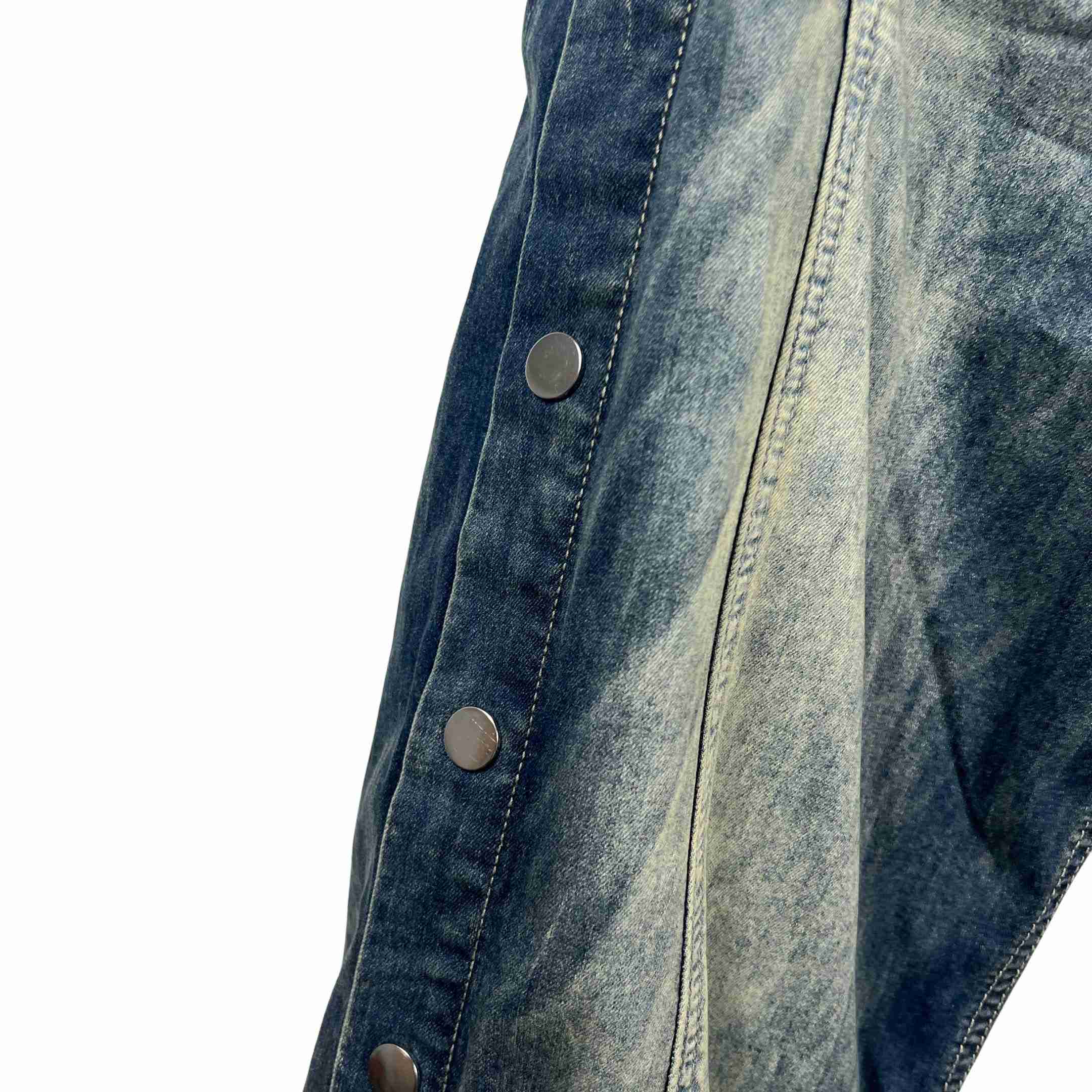 Rick Owens Hustler Denim Pusher Pants - FashionPlug
