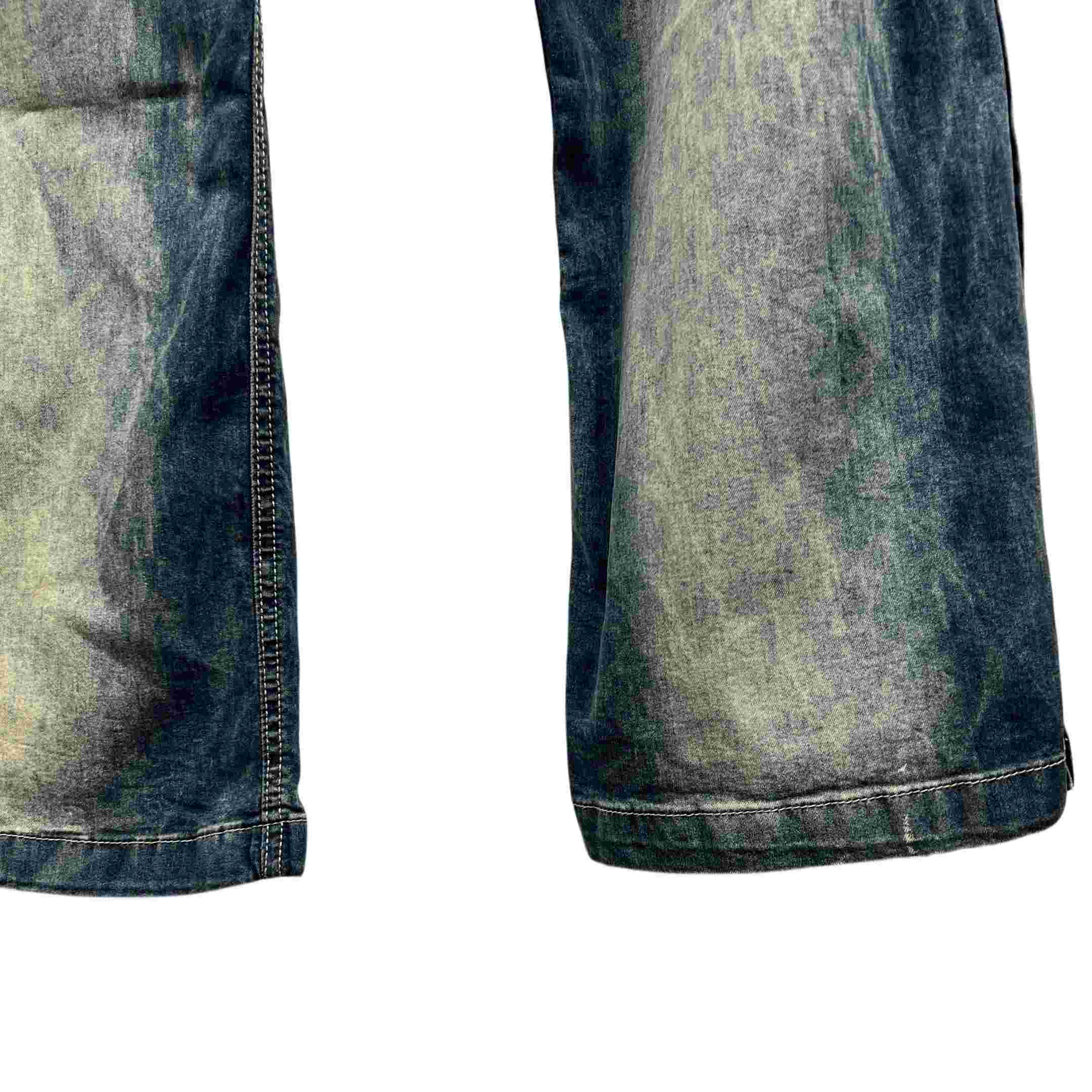 Rick Owens Hustler Denim Pusher Pants - FashionPlug