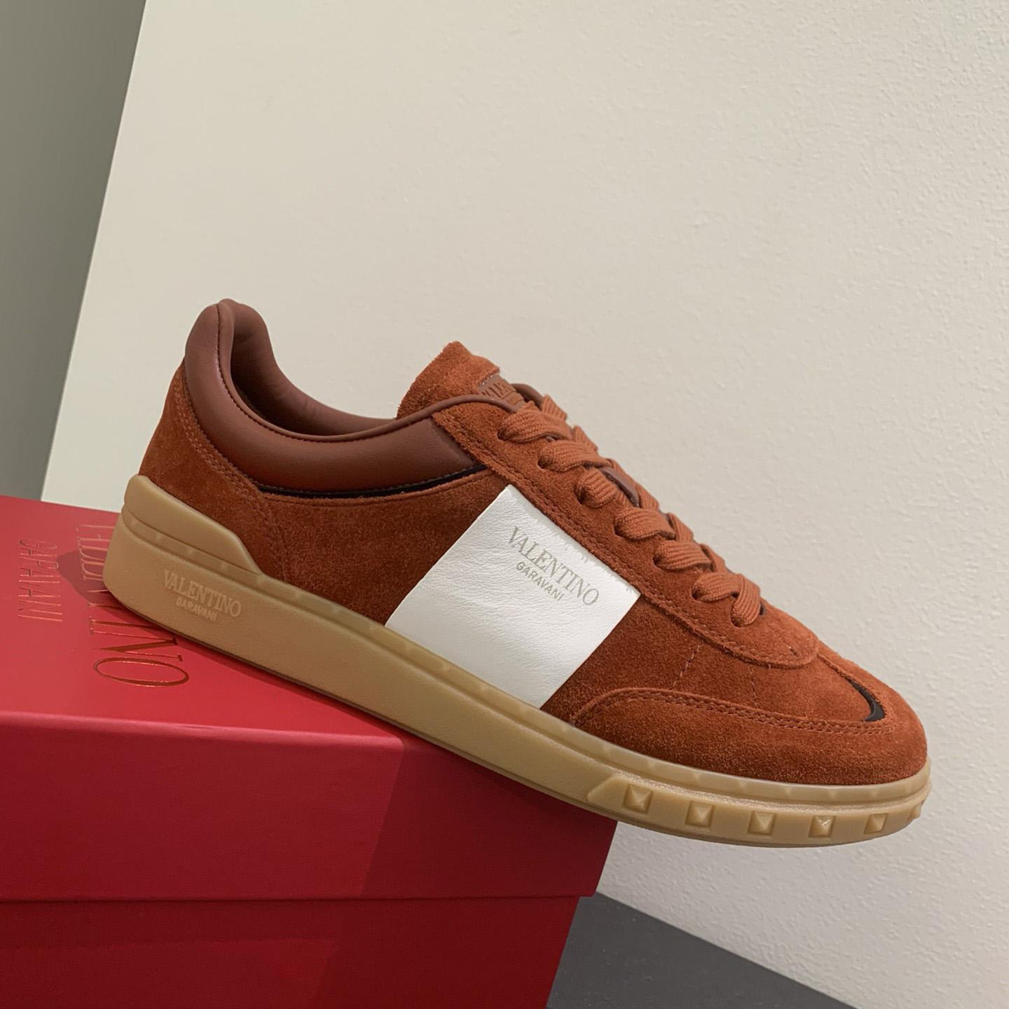 Valenti Upvillage Low Top Sneaker In Split Leather And Calfskin Nappa Leather - FashionPlug