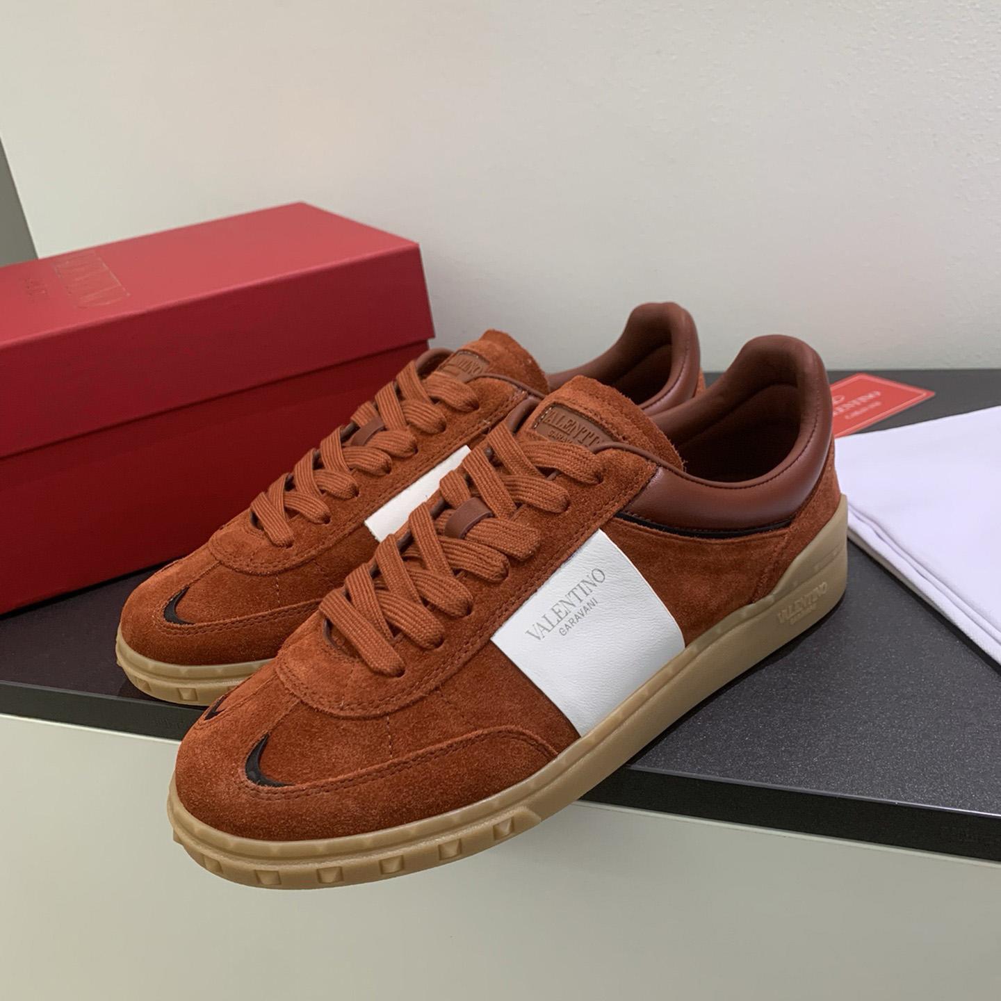 Valenti Upvillage Low Top Sneaker In Split Leather And Calfskin Nappa Leather - FashionPlug