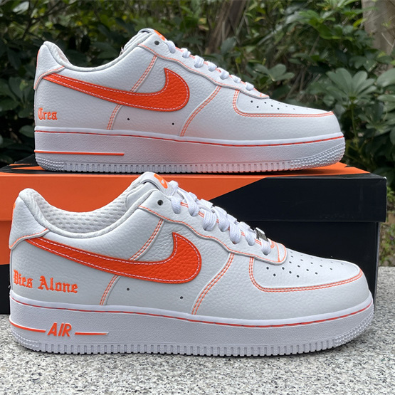 VLONE xNike Air Force 1Low orang Sneaker      AA5360-100 - FashionPlug