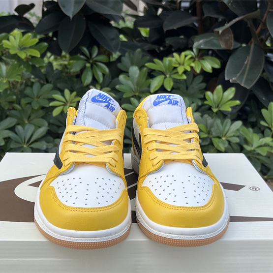Travis Scott x Air Jordan 1 Low “Canary”  Sneaker   DZ4137-700 - FashionPlug