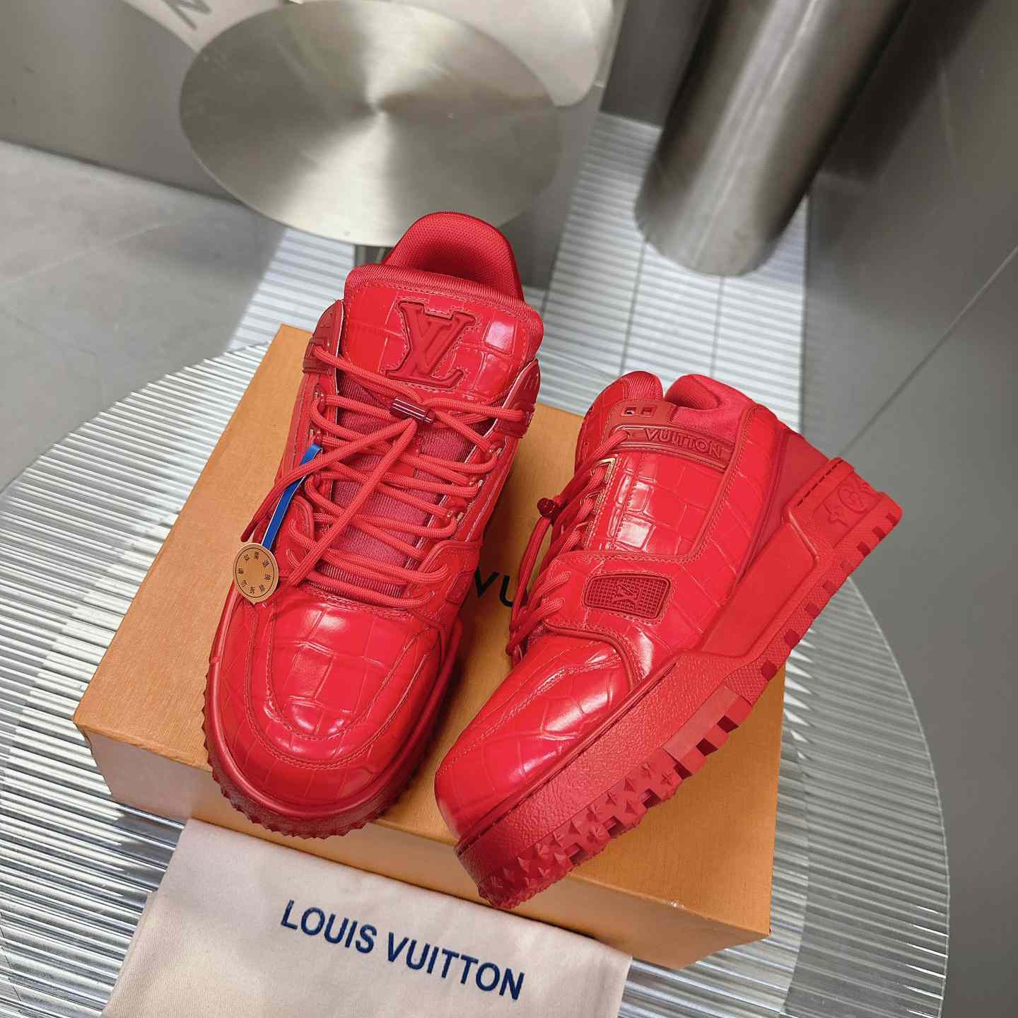 Louis Vuitton LV Trainer Maxi Sneaker   1ACN1M - FashionPlug