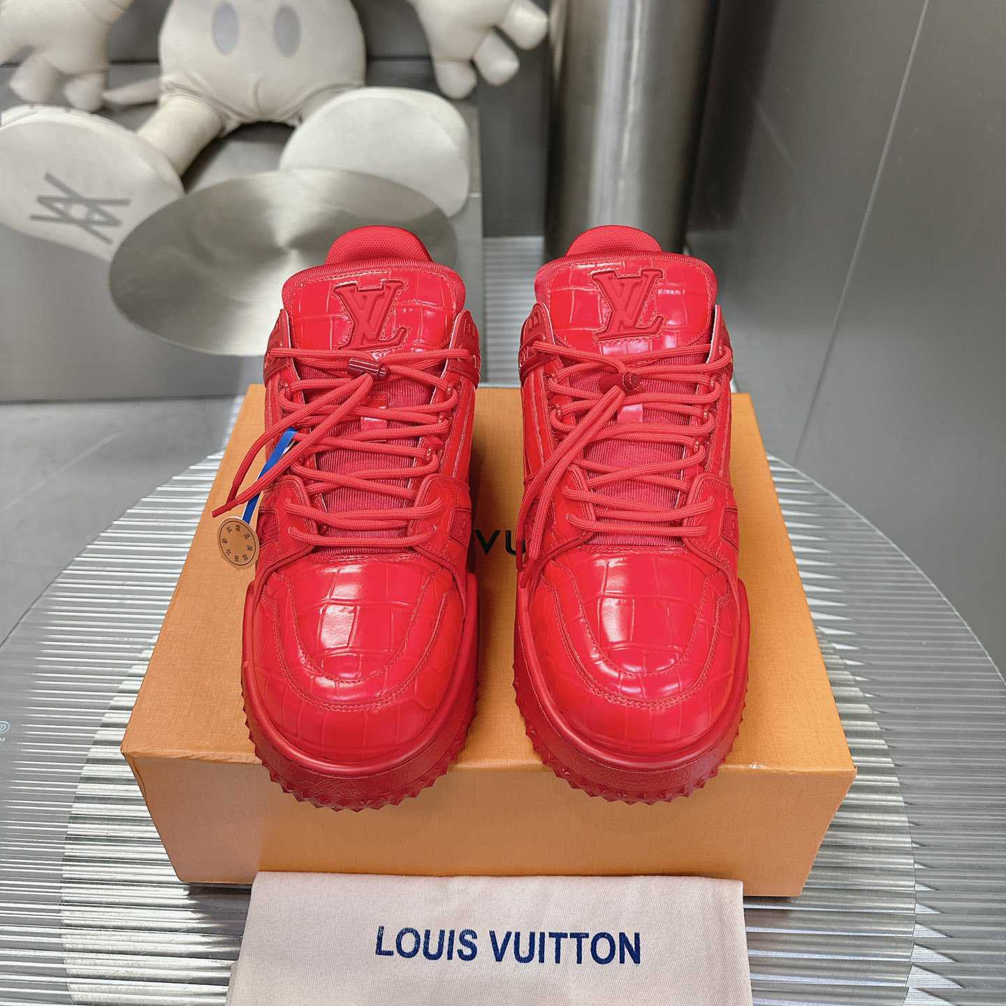 Louis Vuitton LV Trainer Maxi Sneaker   1ACN1M - FashionPlug