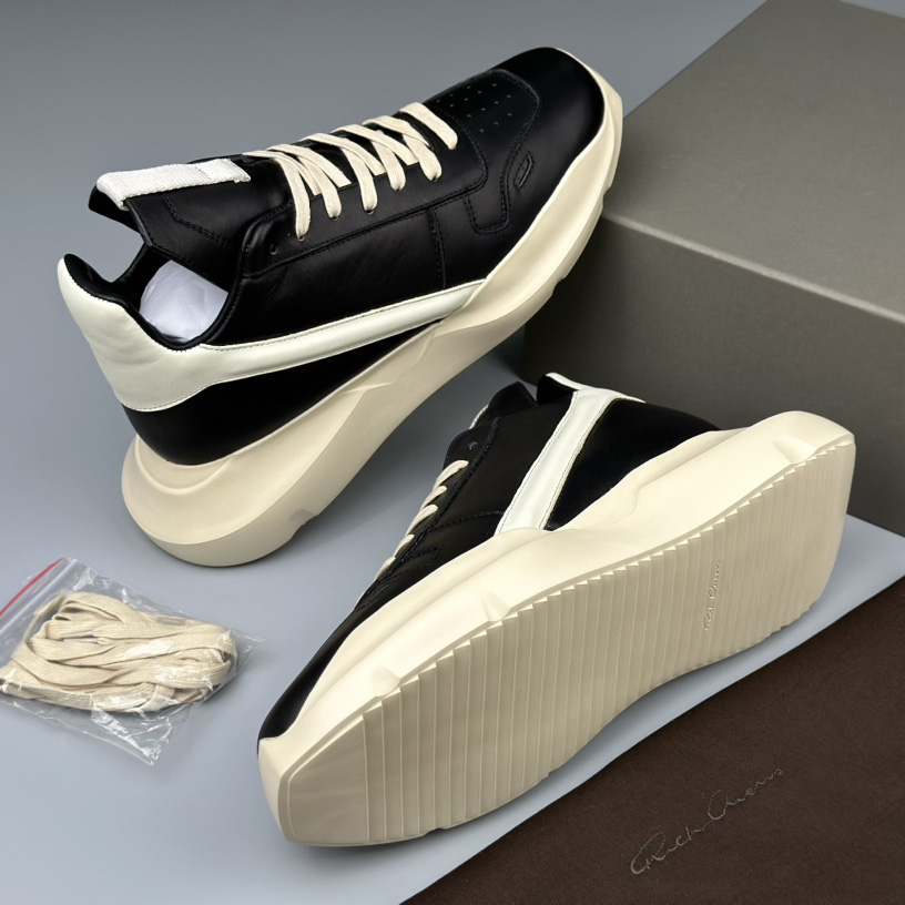 Rick Owens Geth Runner Low-top Sneakers - FashionPlug