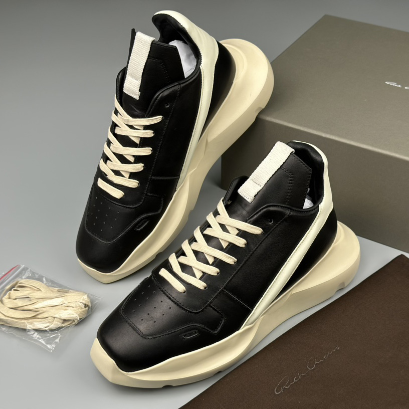 Rick Owens Geth Runner Low-top Sneakers - FashionPlug