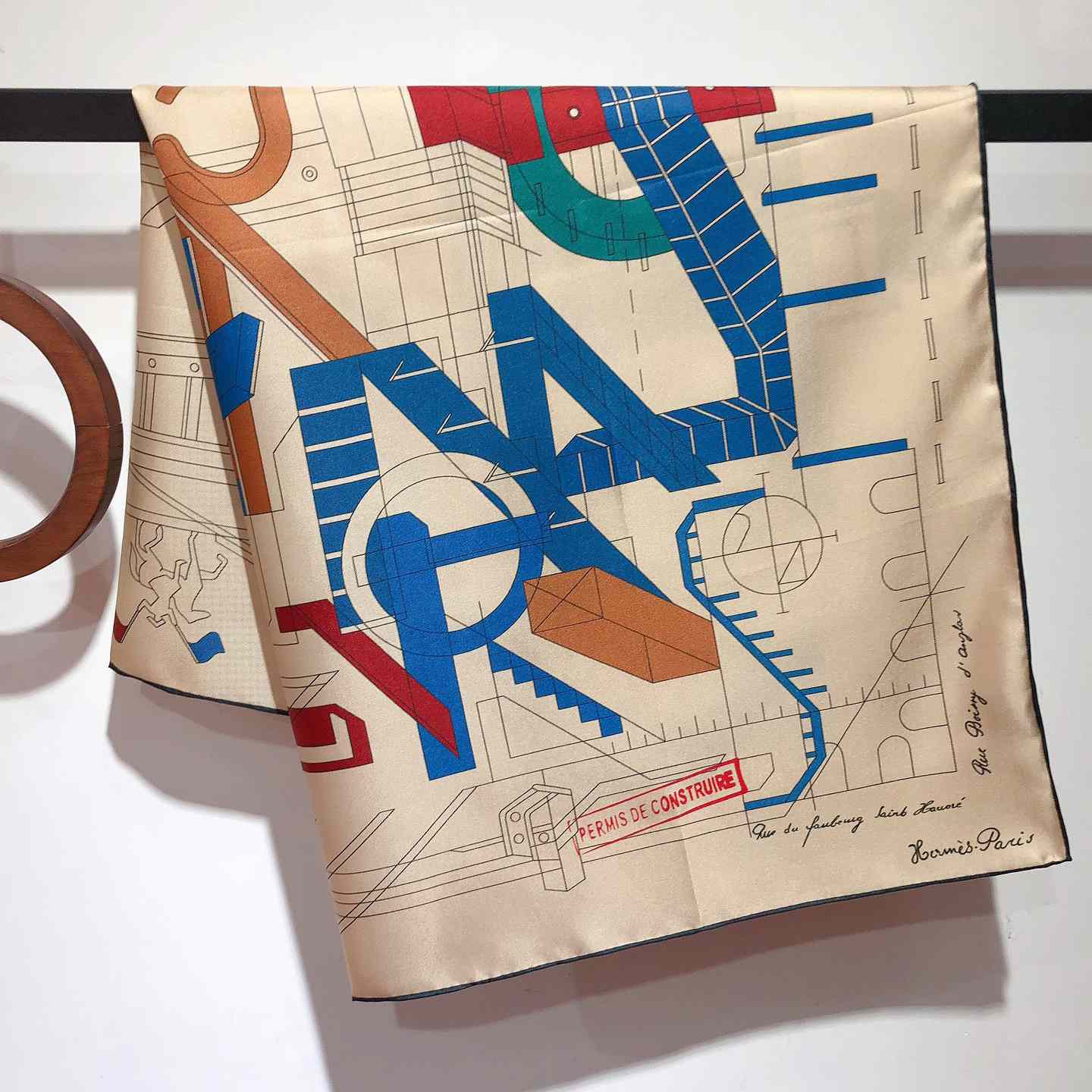 Hermes Permis De Construire Scarf - FashionPlug