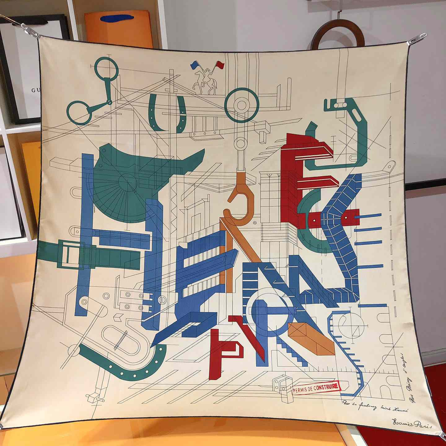Hermes Permis De Construire Scarf - FashionPlug