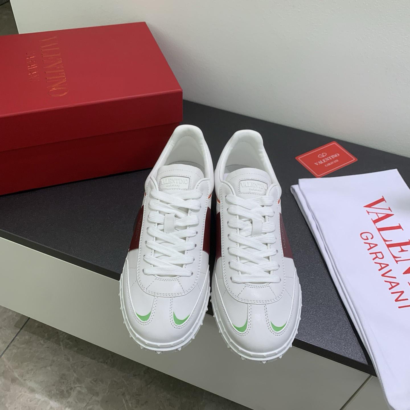 Valenti Upvillage Low Top Sneaker In Split Leather And Calfskin Nappa Leather - FashionPlug