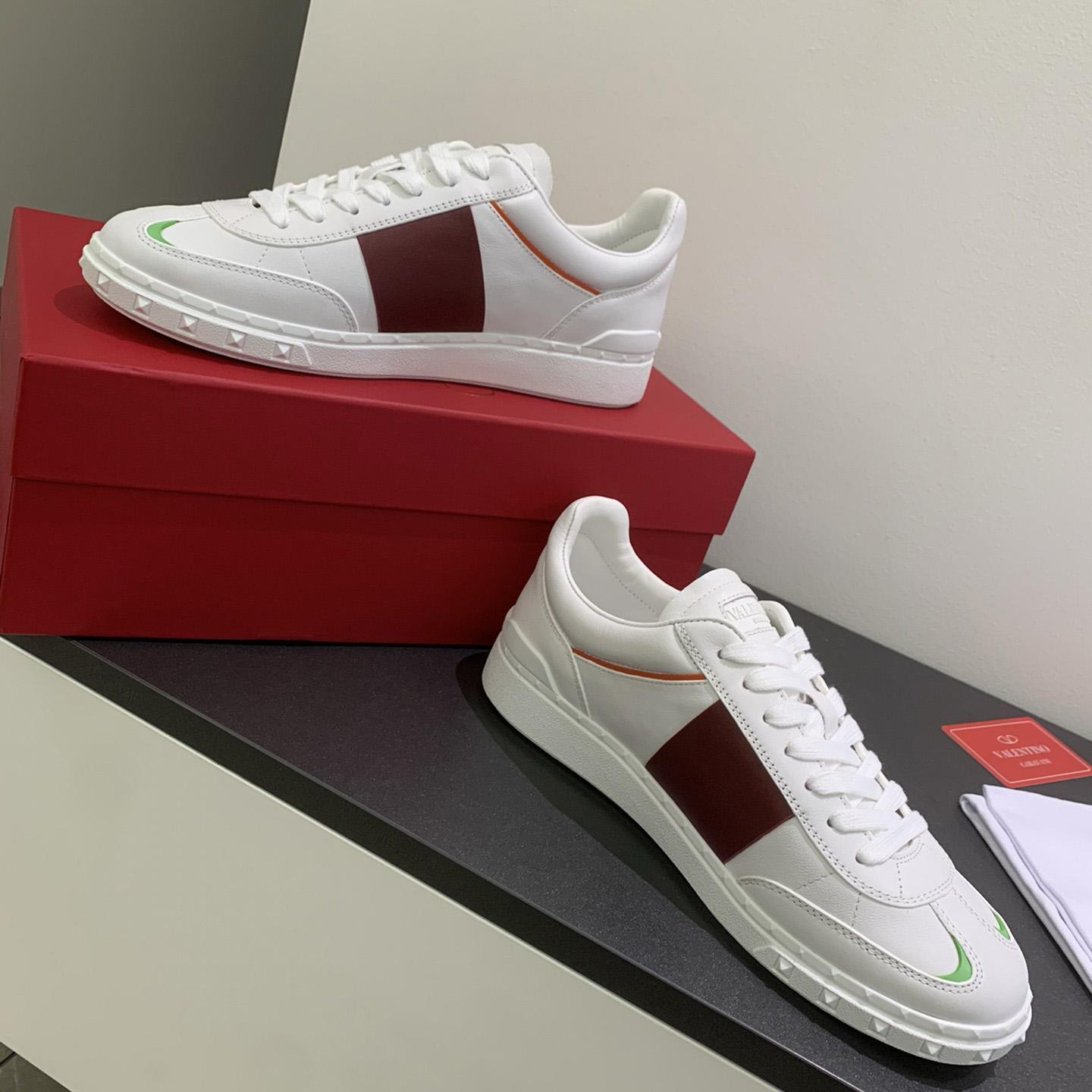 Valenti Upvillage Low Top Sneaker In Split Leather And Calfskin Nappa Leather - FashionPlug