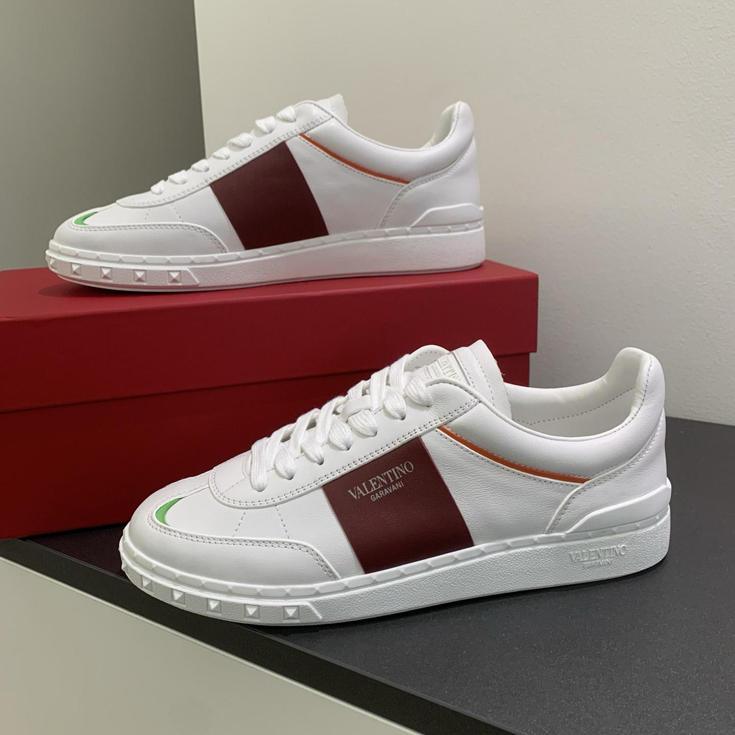 Valenti Upvillage Low Top Sneaker In Split Leather And Calfskin Nappa Leather - FashionPlug