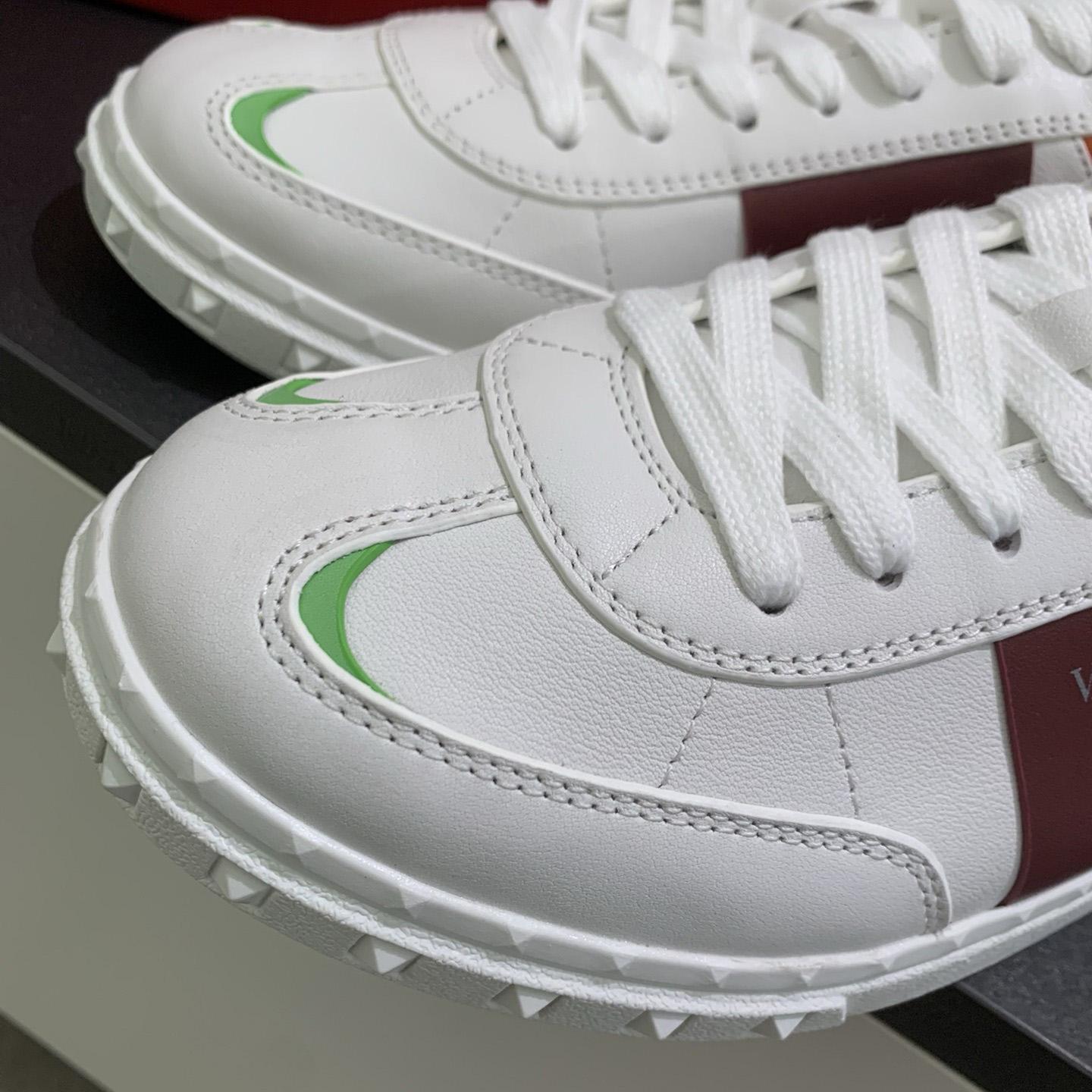 Valenti Upvillage Low Top Sneaker In Split Leather And Calfskin Nappa Leather - FashionPlug