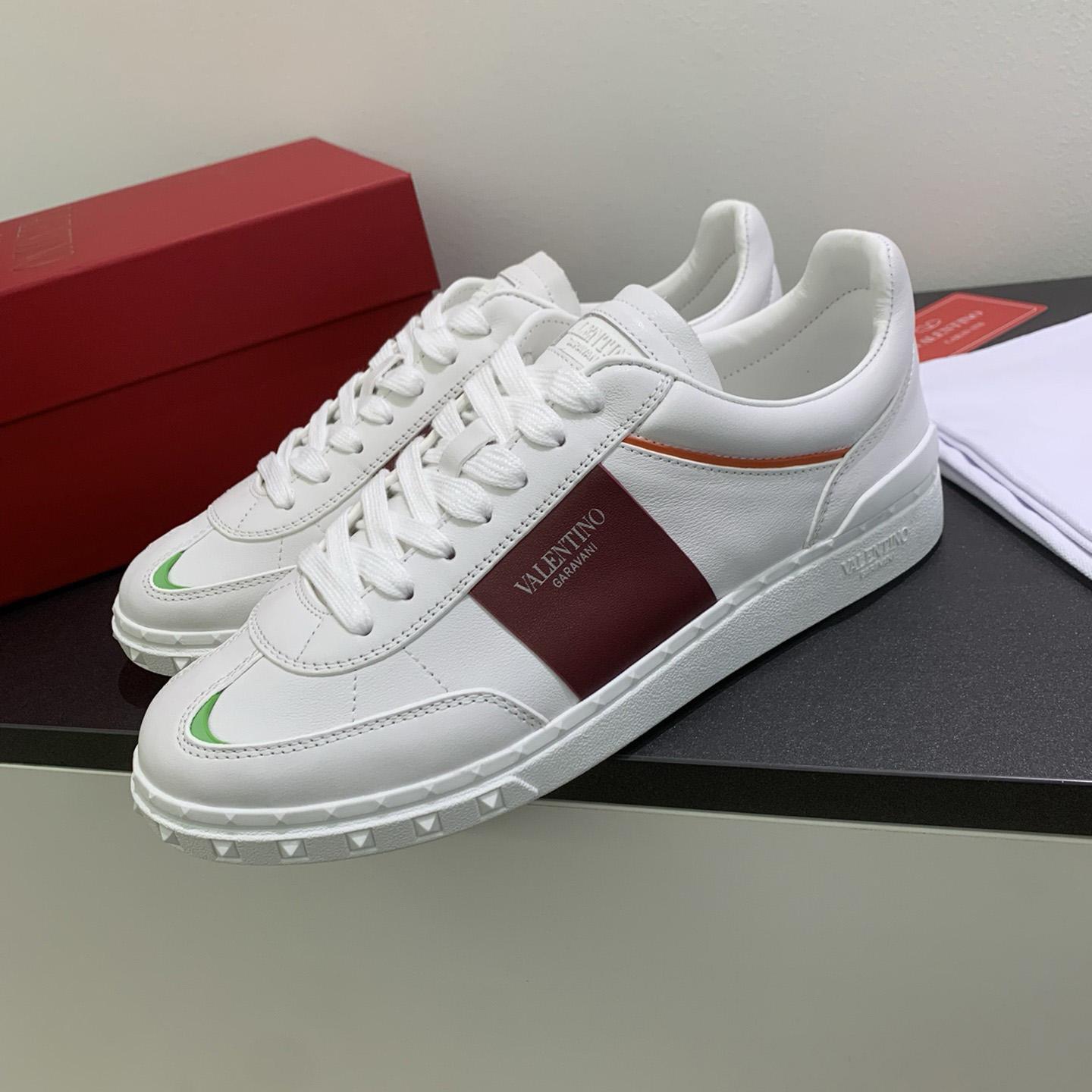 Valenti Upvillage Low Top Sneaker In Split Leather And Calfskin Nappa Leather - FashionPlug