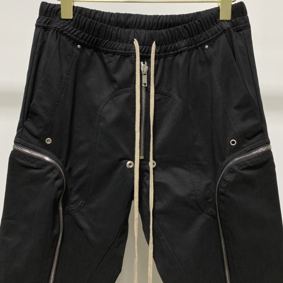 Rick Owens Black Bauhaus Cargo Pants - FashionPlug