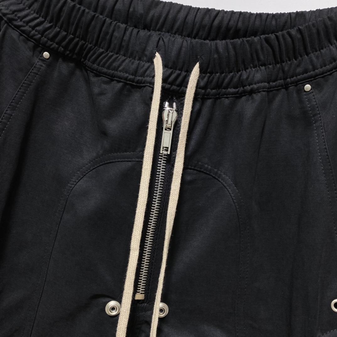 Rick Owens Black Bauhaus Cargo Pants - FashionPlug
